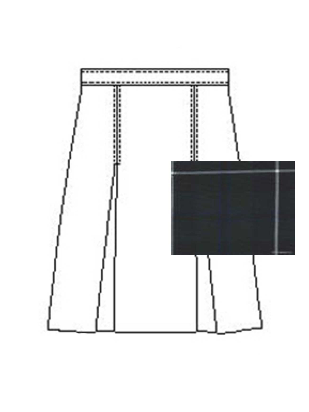 A+ Uniforms - Girls' Model 34 Polyester Plaid Skirt 22