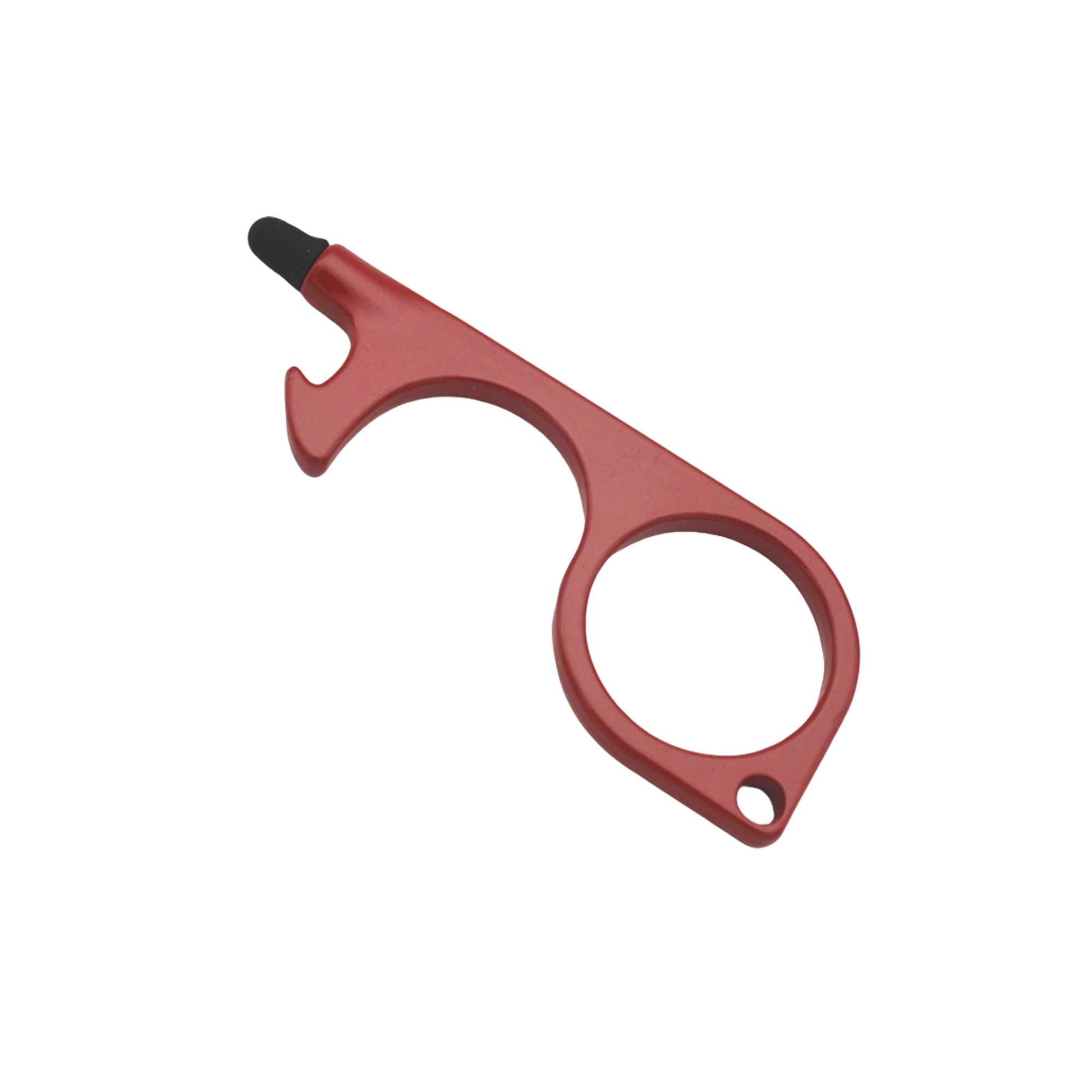 Zinc Alloy Touch Free Door Opener With Silicone Tip 3.1" Length X 1.14" Width X 0.15" He 4