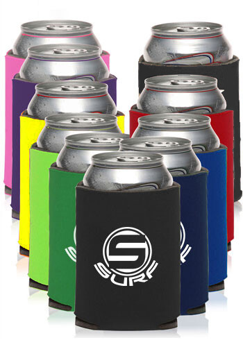 Assorted Premium 4mm Collapsible Can Coolers, custom koozie with logo imprint 2