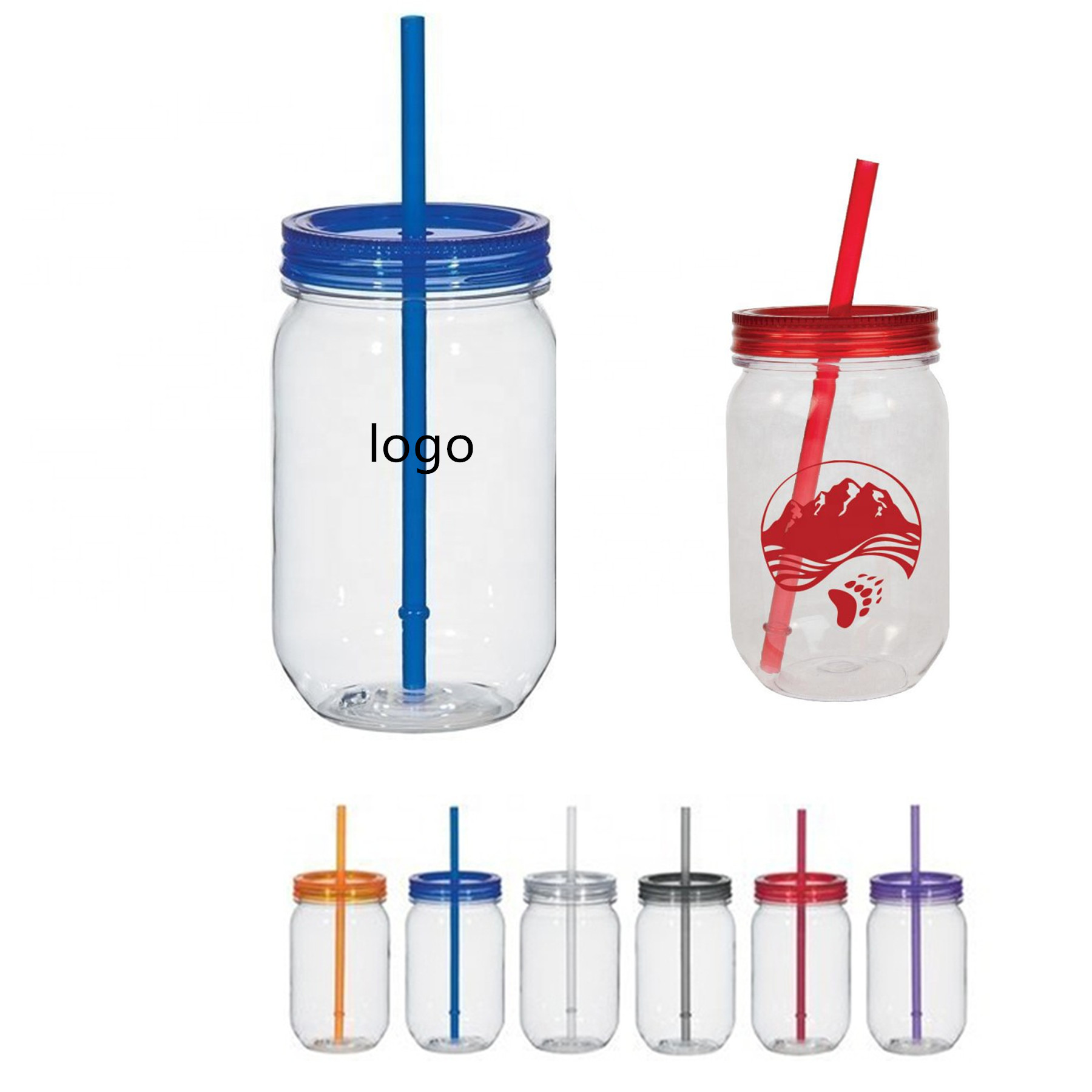 25 oz Plastic Mason Jar 2