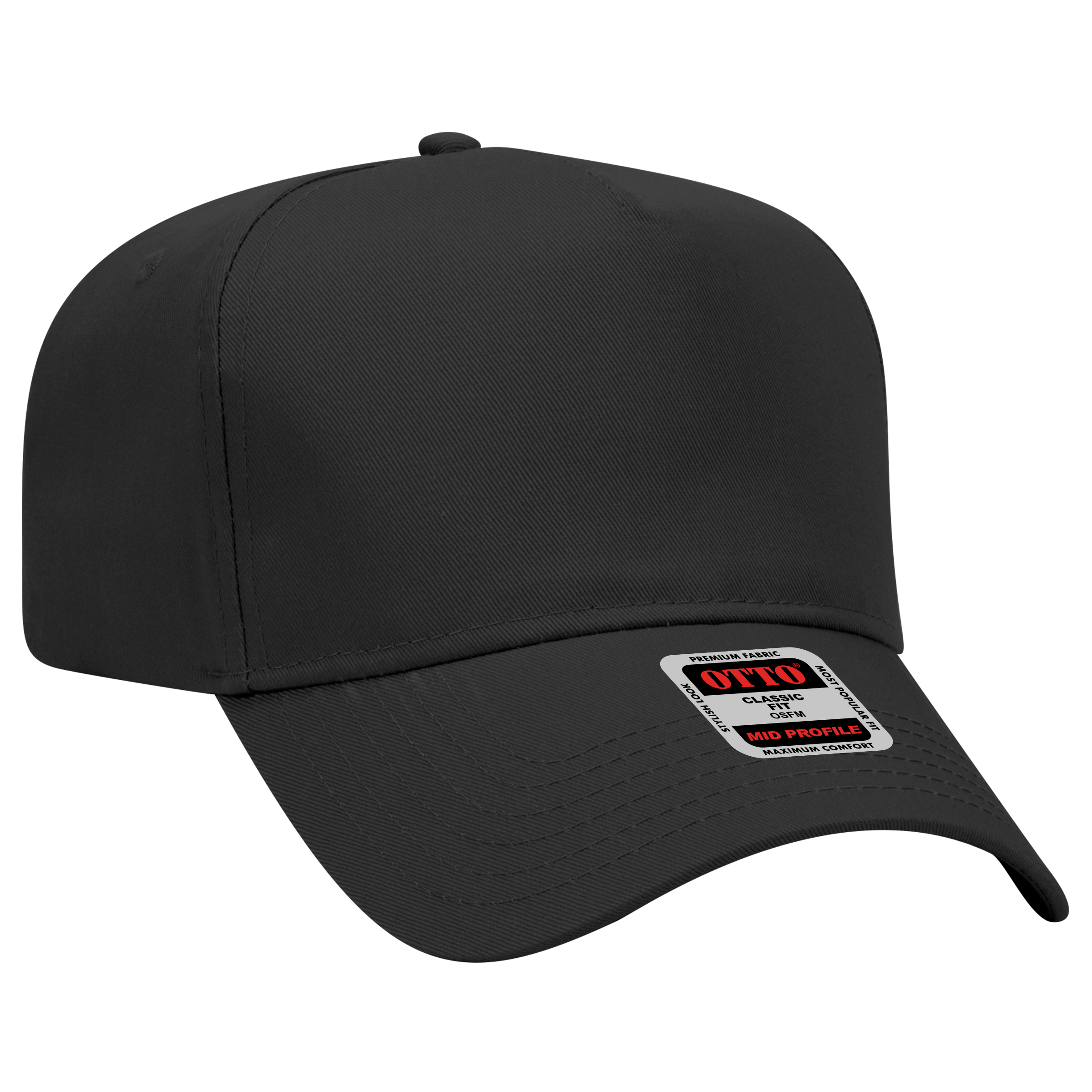 OTTO CAP® 5 Panel Mid Profile Baseball Cap 25