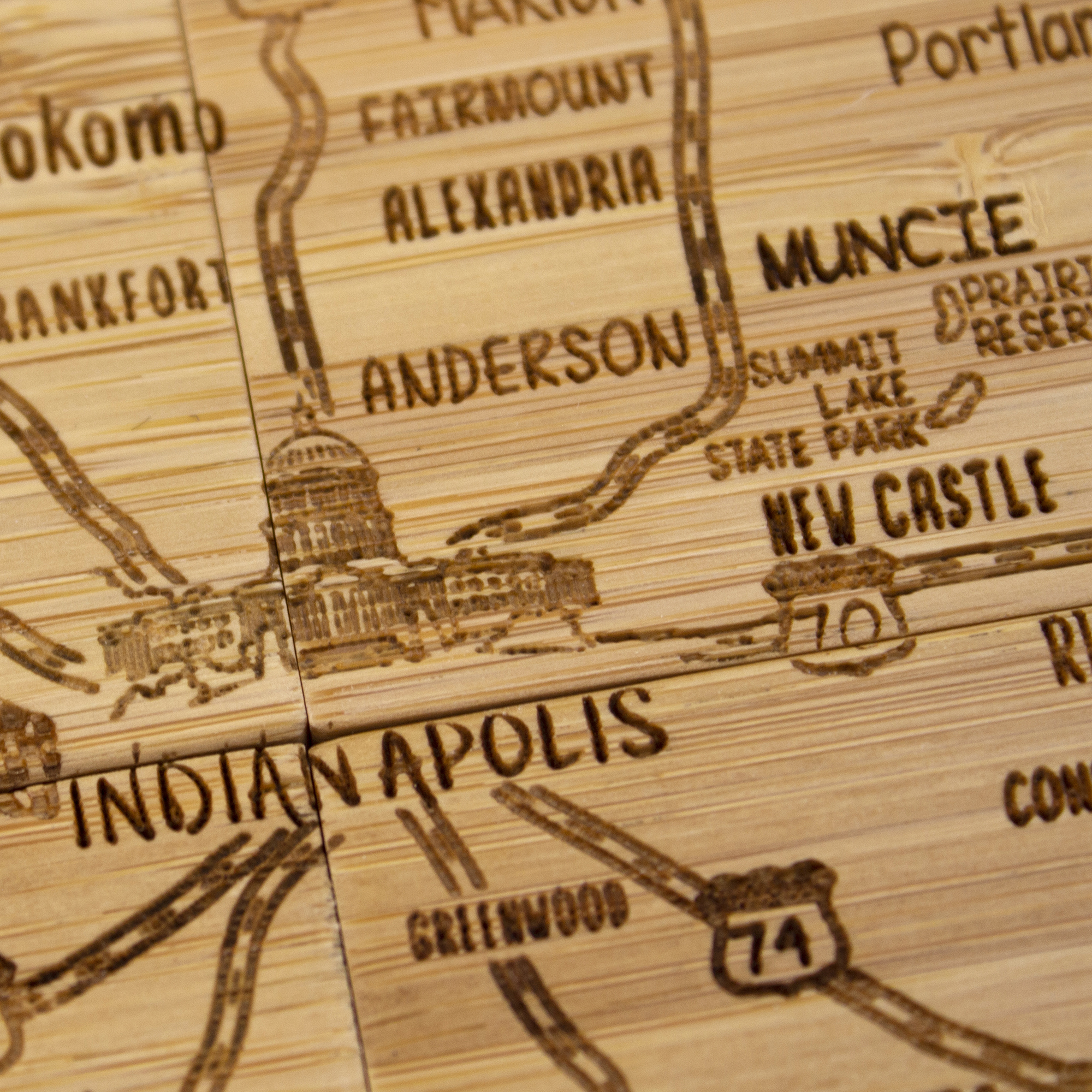 Indiana Puzzle Coaster Set 4