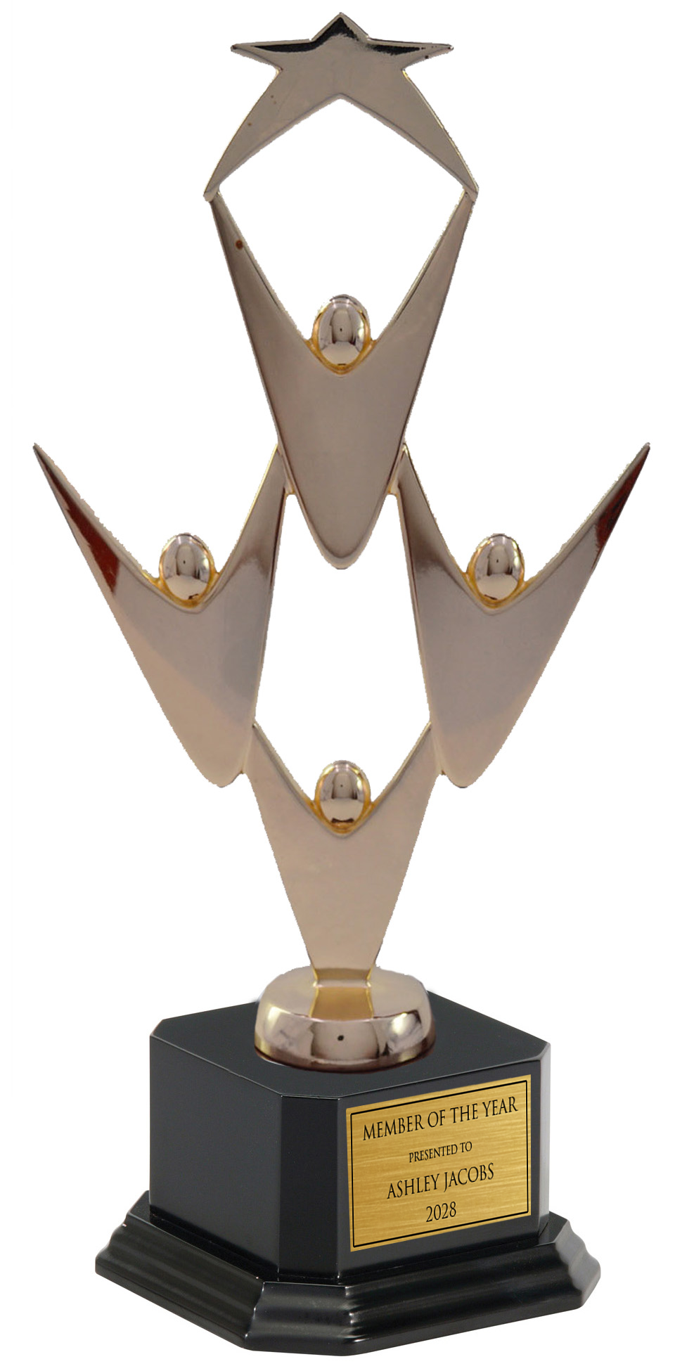 Teamwork Award With Star On Base 6