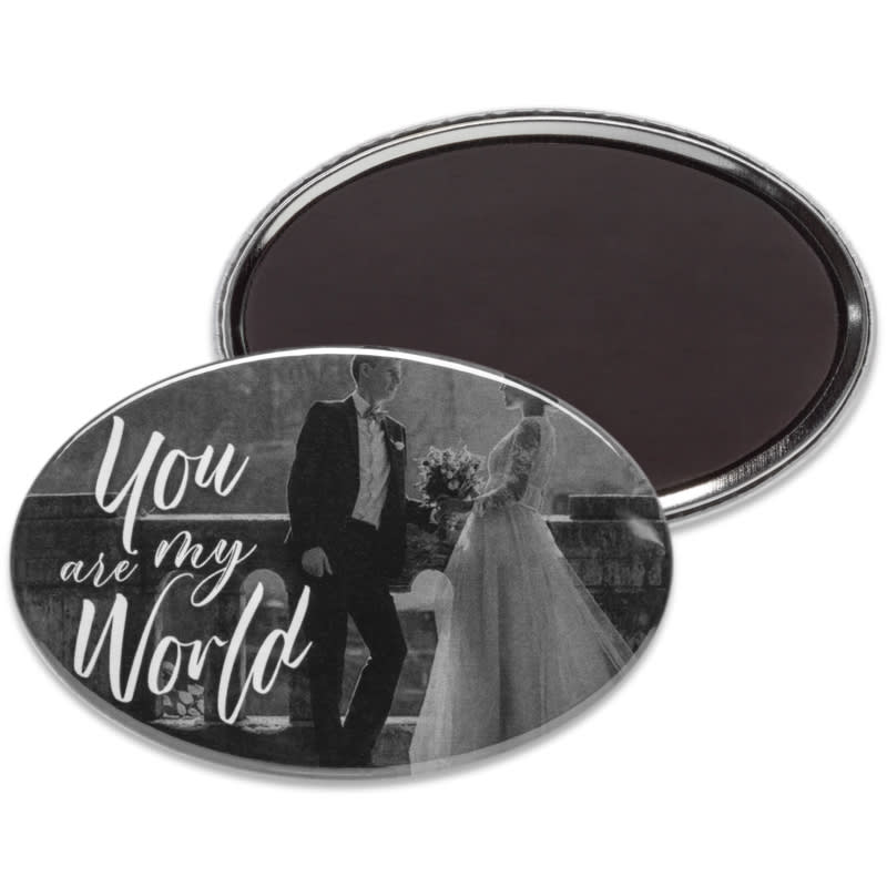2.75 X 1.75 Inch Oval Magnet Buttons 15