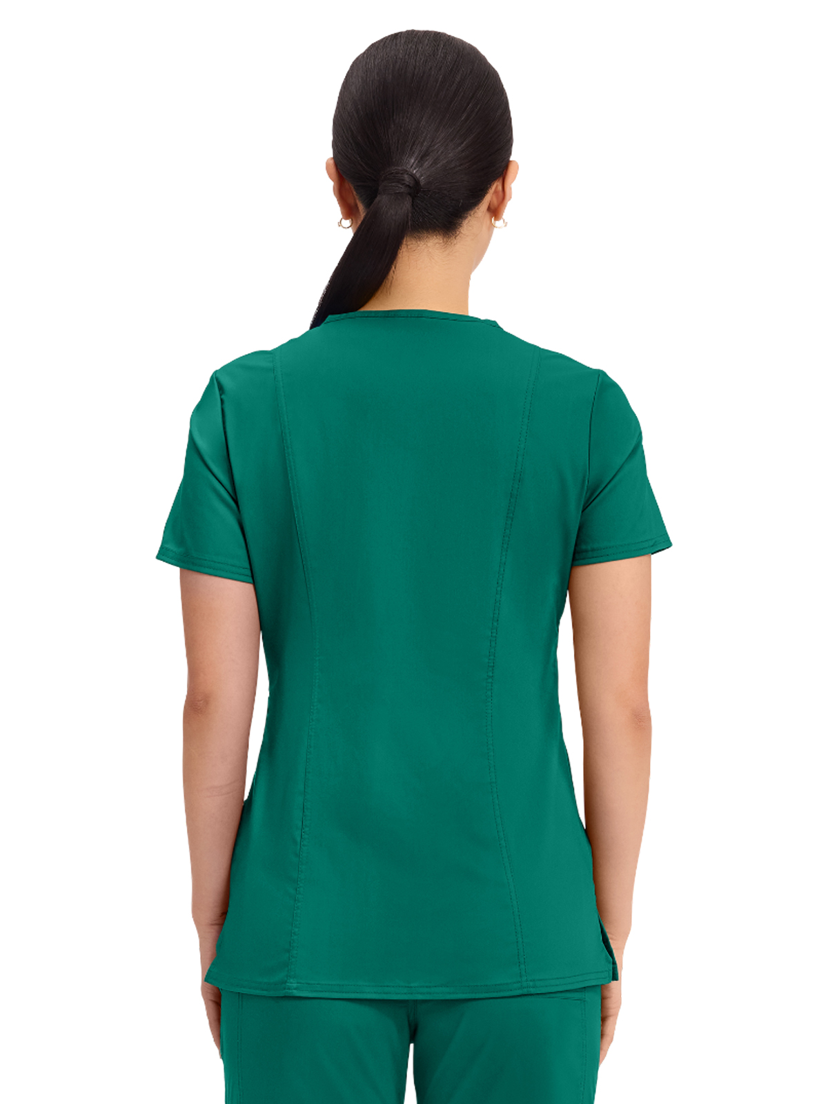 Cherokee - Workwear Revolution - Women's 2-Pocket Mock Wrap Top 28