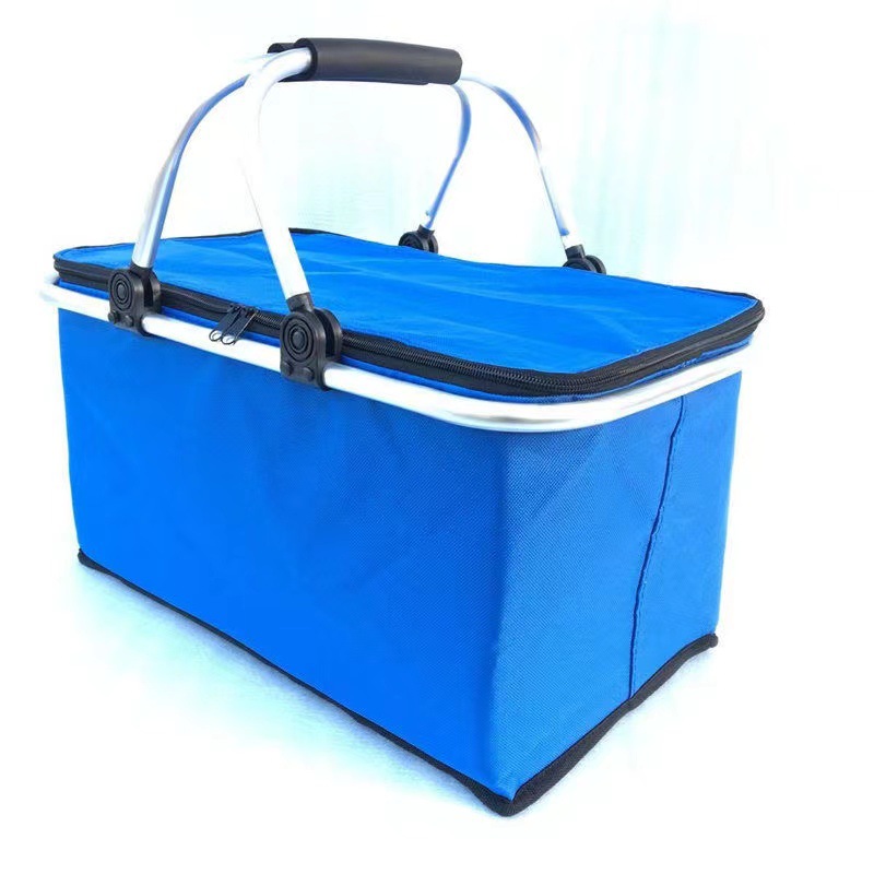 Foldable Picnic Insulated Basket Portable Refrigerated Lunch Bag 3