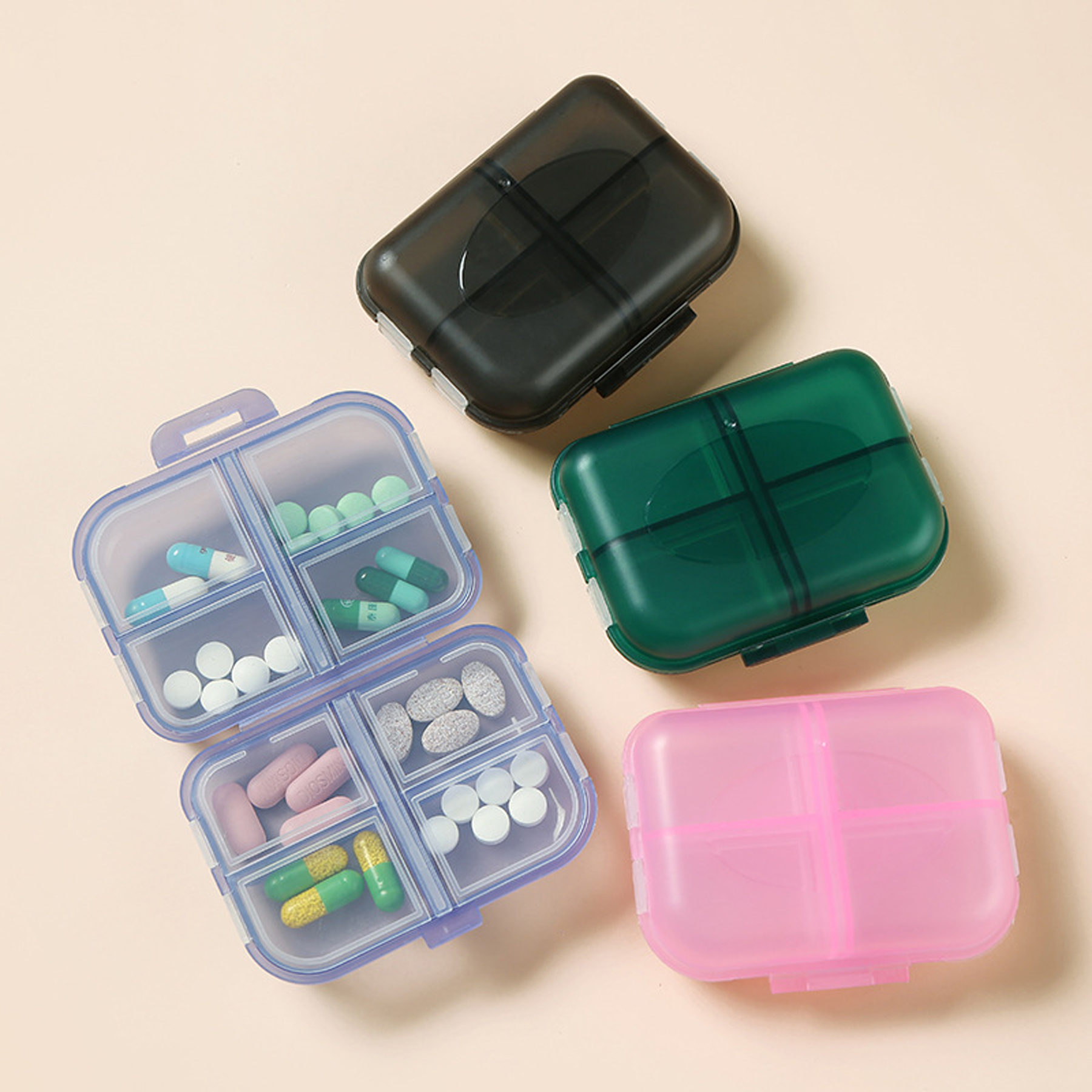 8 Compartment Pill Organizer Box 4