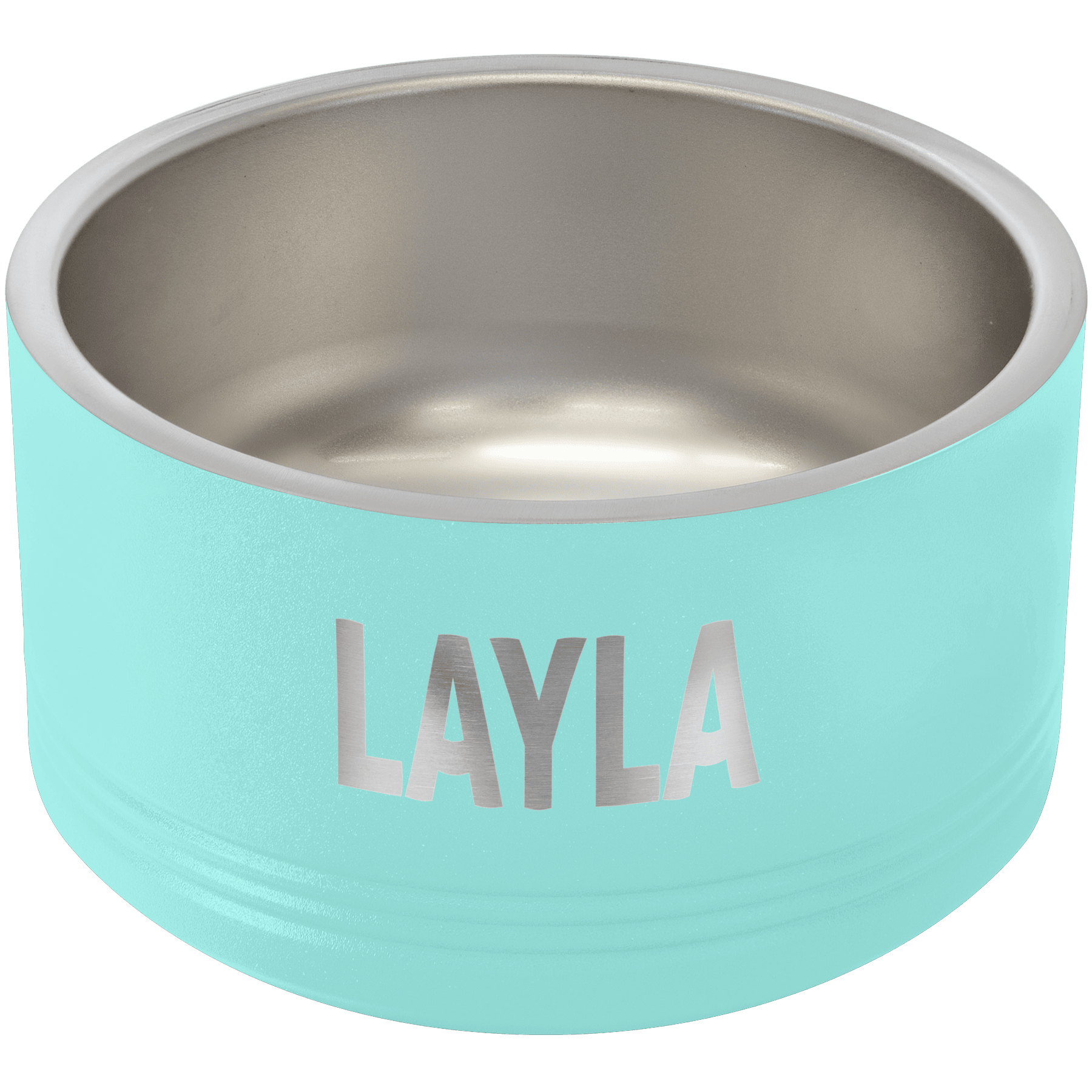 Polar Camel 18 oz. Small Teal Pet Bowl 2