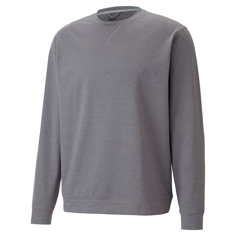 Puma Cloudspun Heather Crewneck (cat logo - back neck), custom hoodie or sweatshirt with logo imprint 5