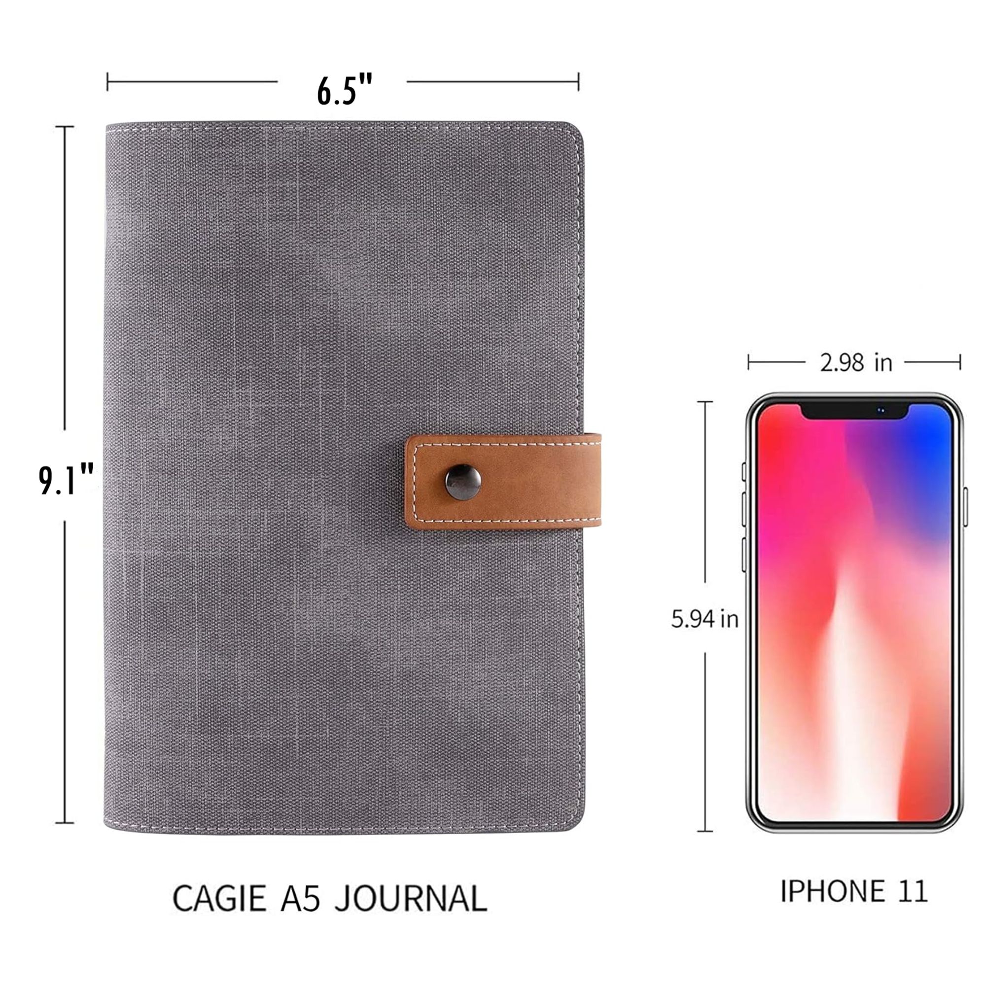 A5 Refillable Faux Leather Traveler Notebook 2