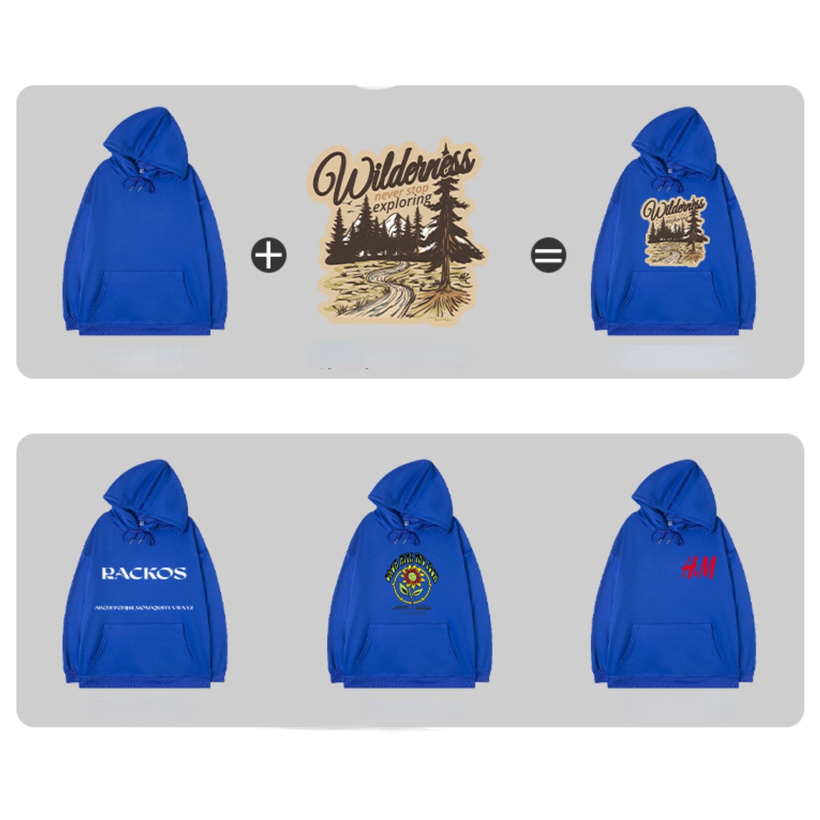 Pullover Hoodie, custom hoodie or sweatshirt with logo imprint 3