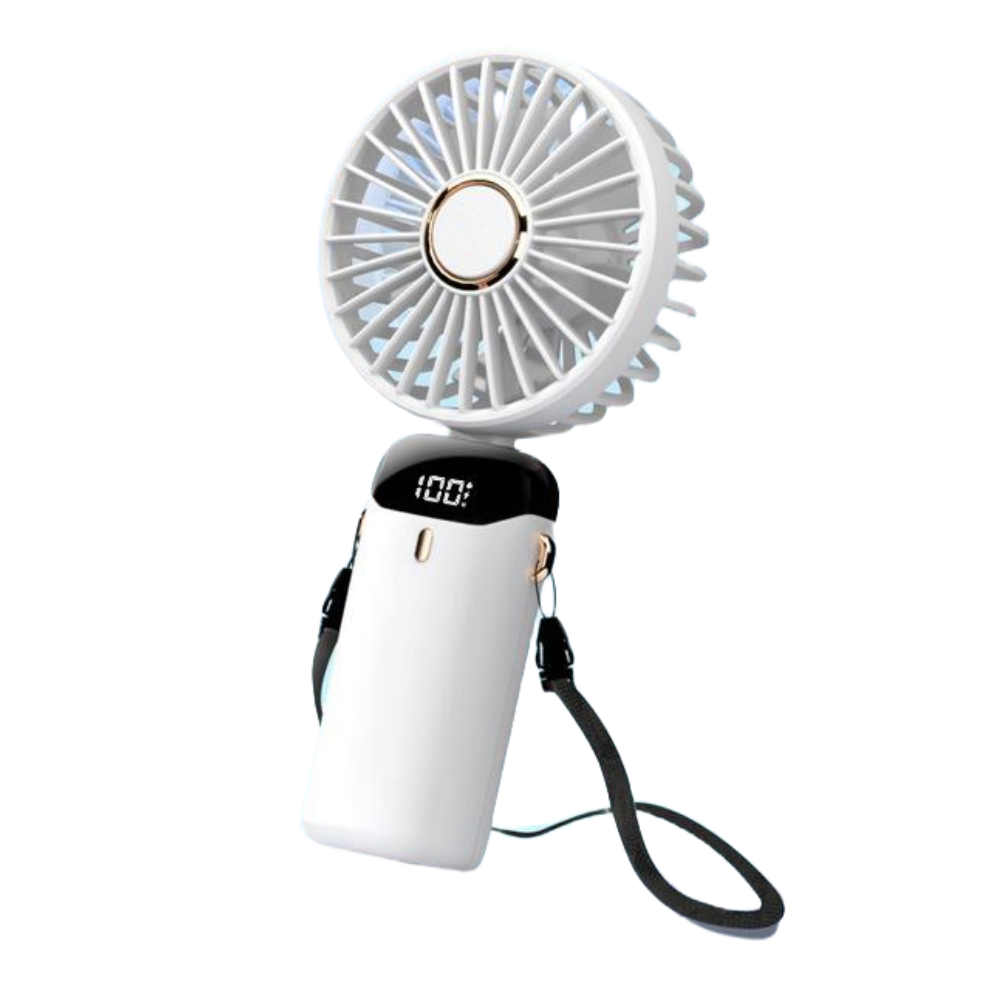 Handheld Hangable Mini Fan With Phone Holder 3
