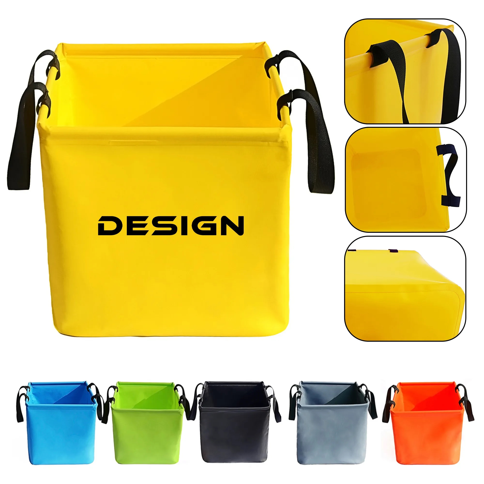 Portable Foldable PVC Camping Outdoor Water Bucket 2