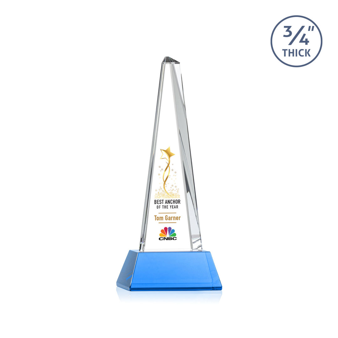 Majestic Tower VividPrint™ Award on Newhaven Base - Sky Blue 4