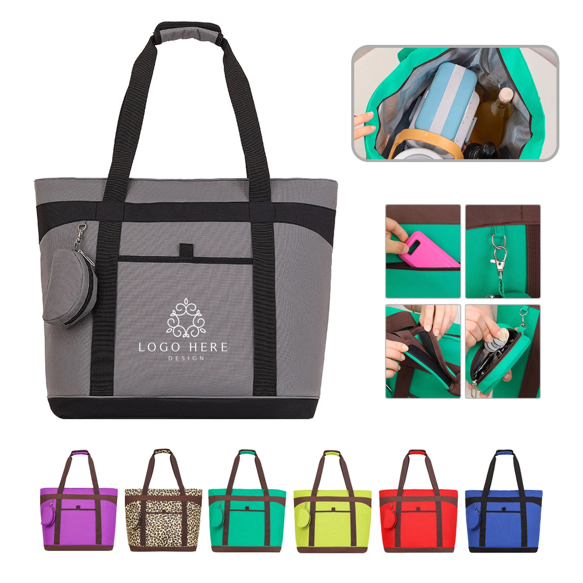 Large Cooler Insulated Thermal Shopping Tote Bags 5