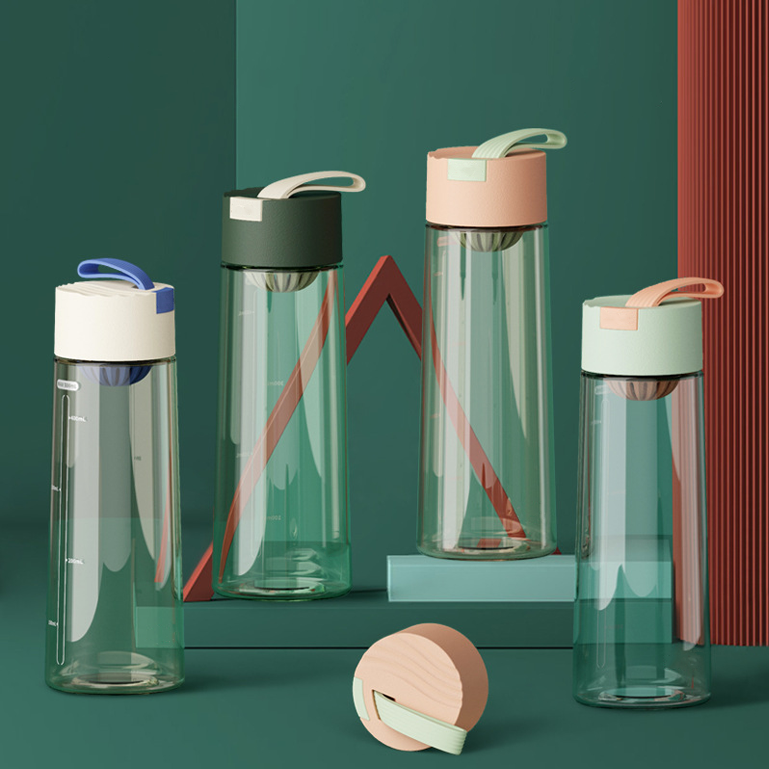 Outdoor Sports Water Cup With Scale 2