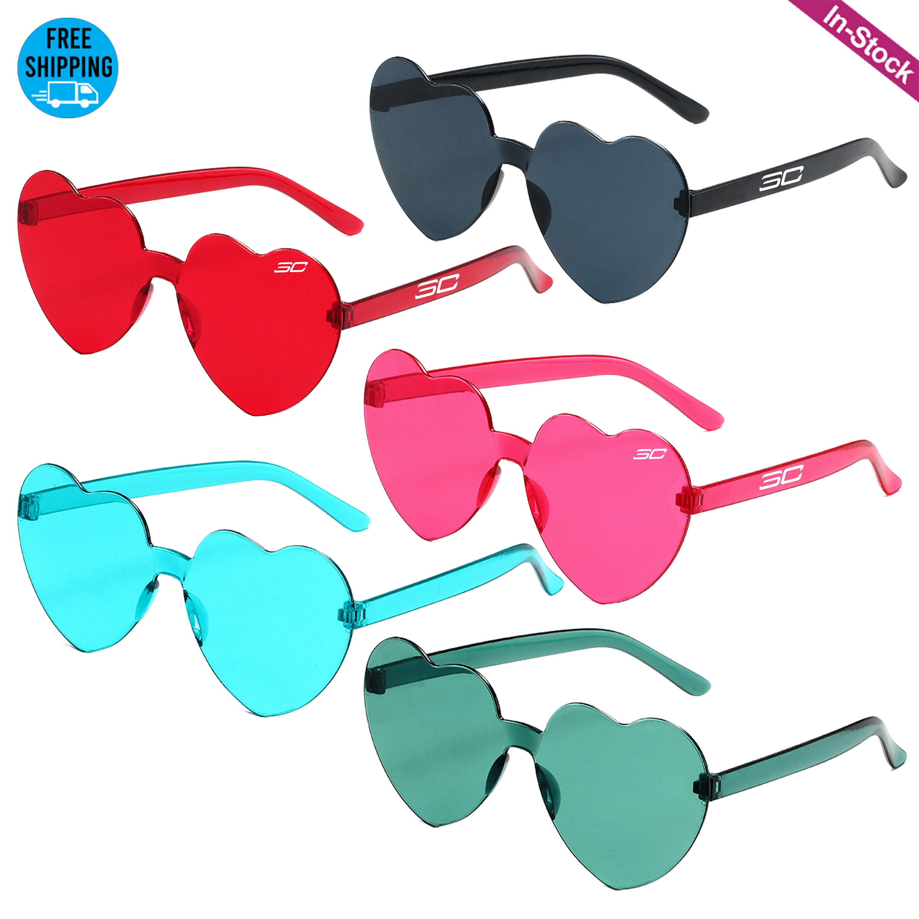 Candy Color Heart Shaped Eyeglasses 3