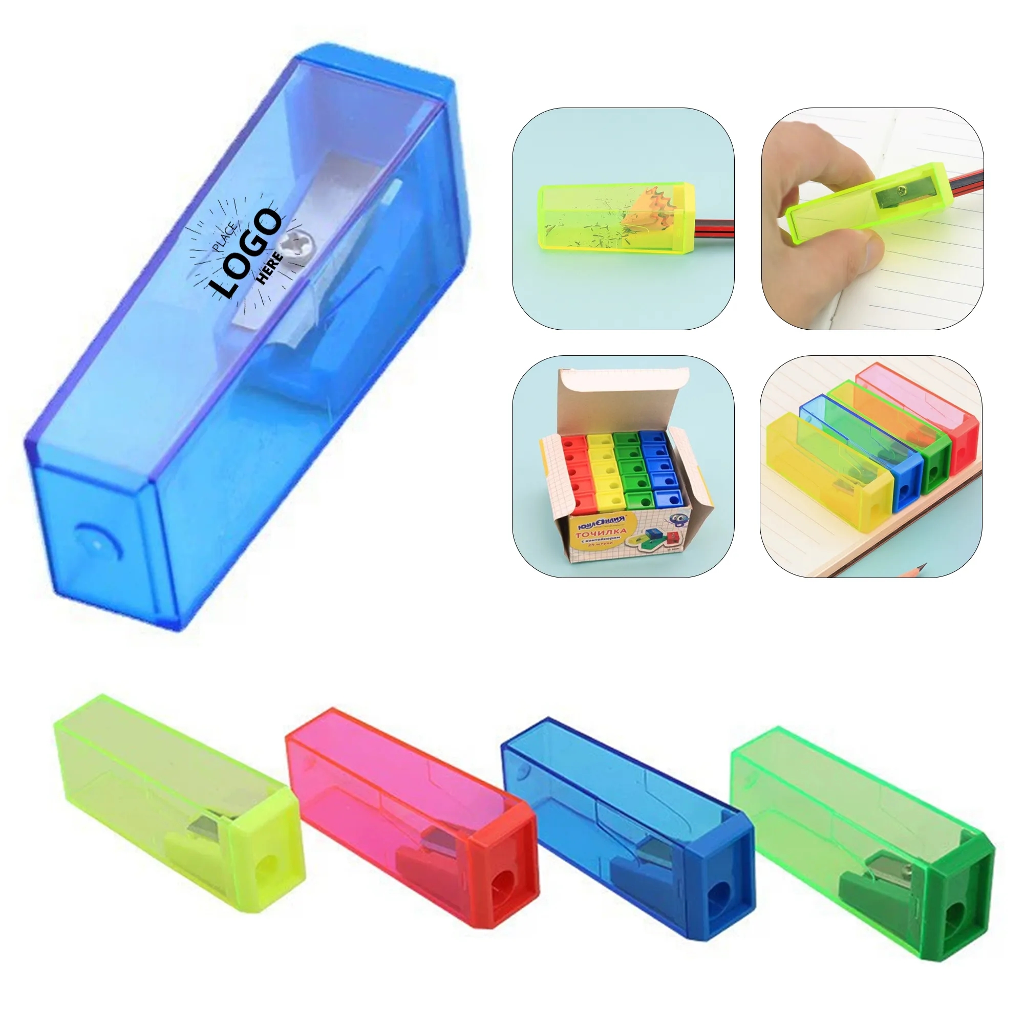 Colored Transparent Pencil Sharpener 2