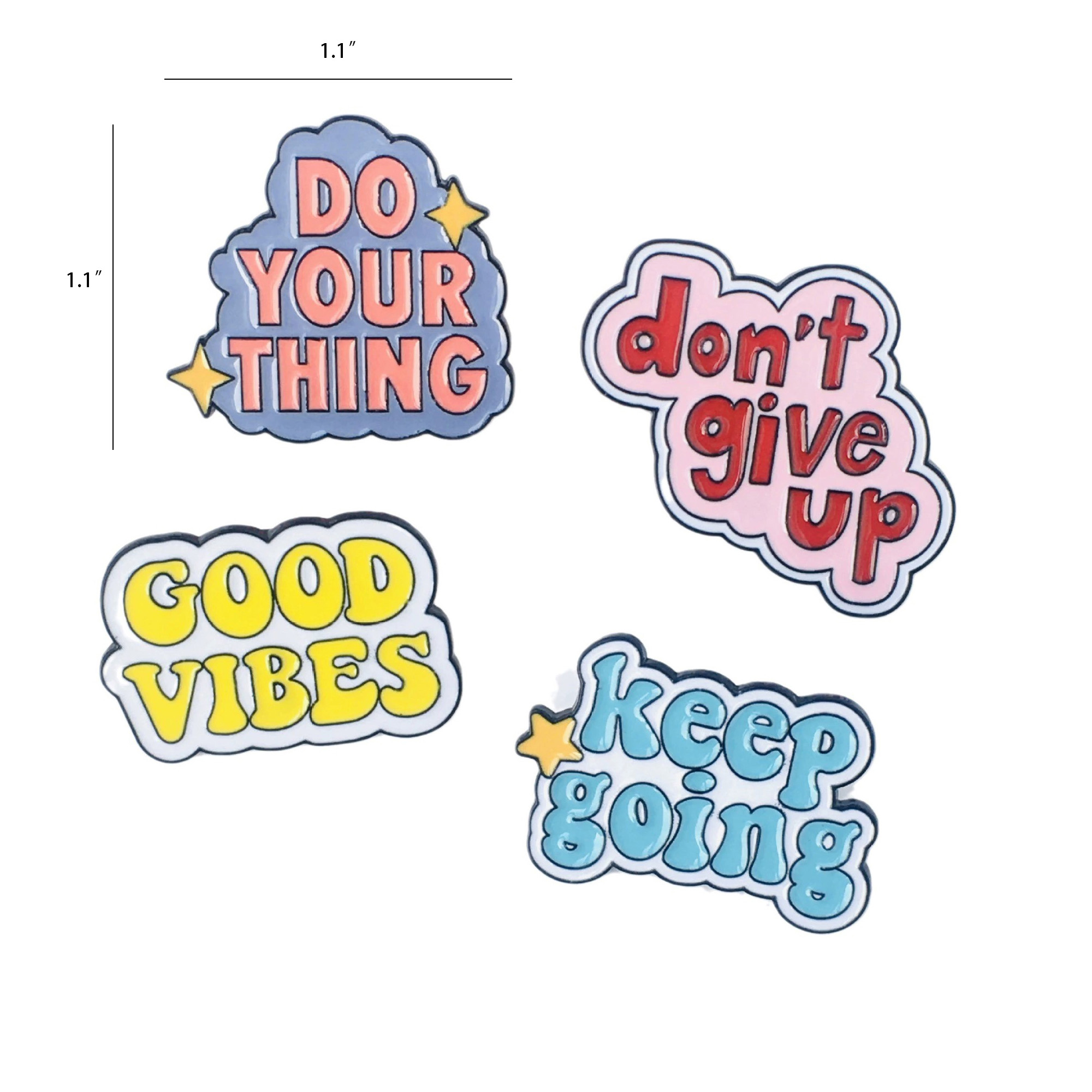 Colorful Letter Soft Enamel Pin 2