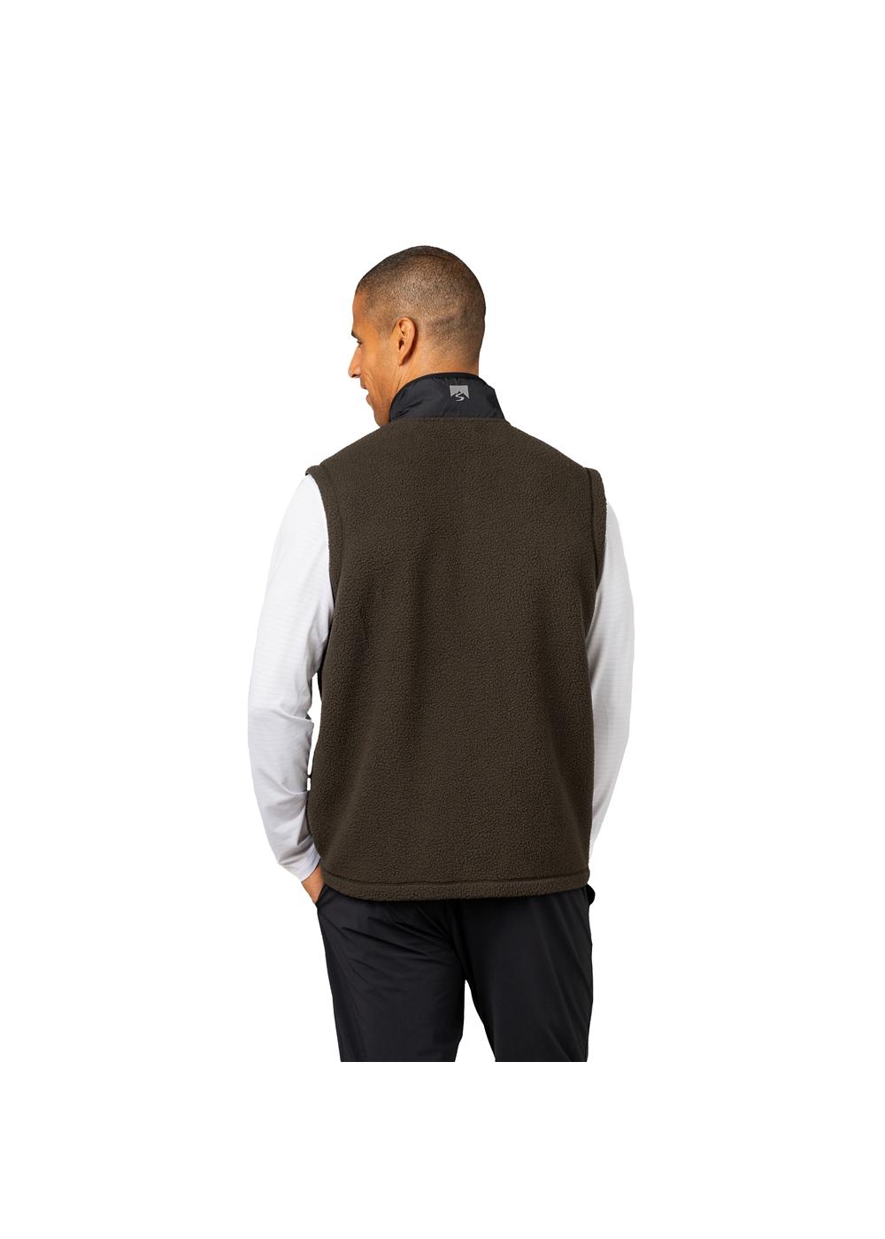 Storm Creek Men's Warm Up Colorblock Sherpa Fleece Vest 7