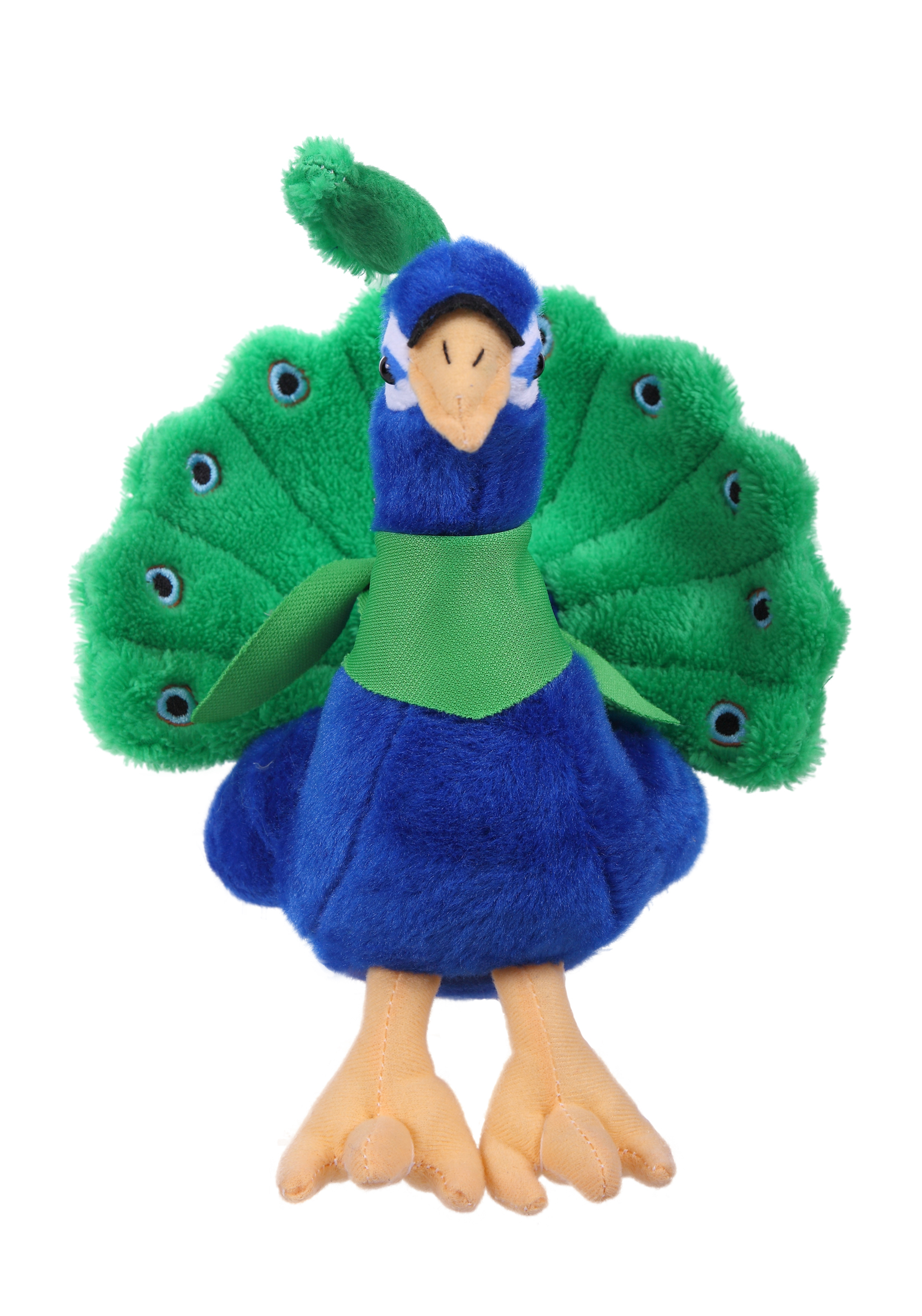 Soft Plush Sitting Peacock with Bandana 5