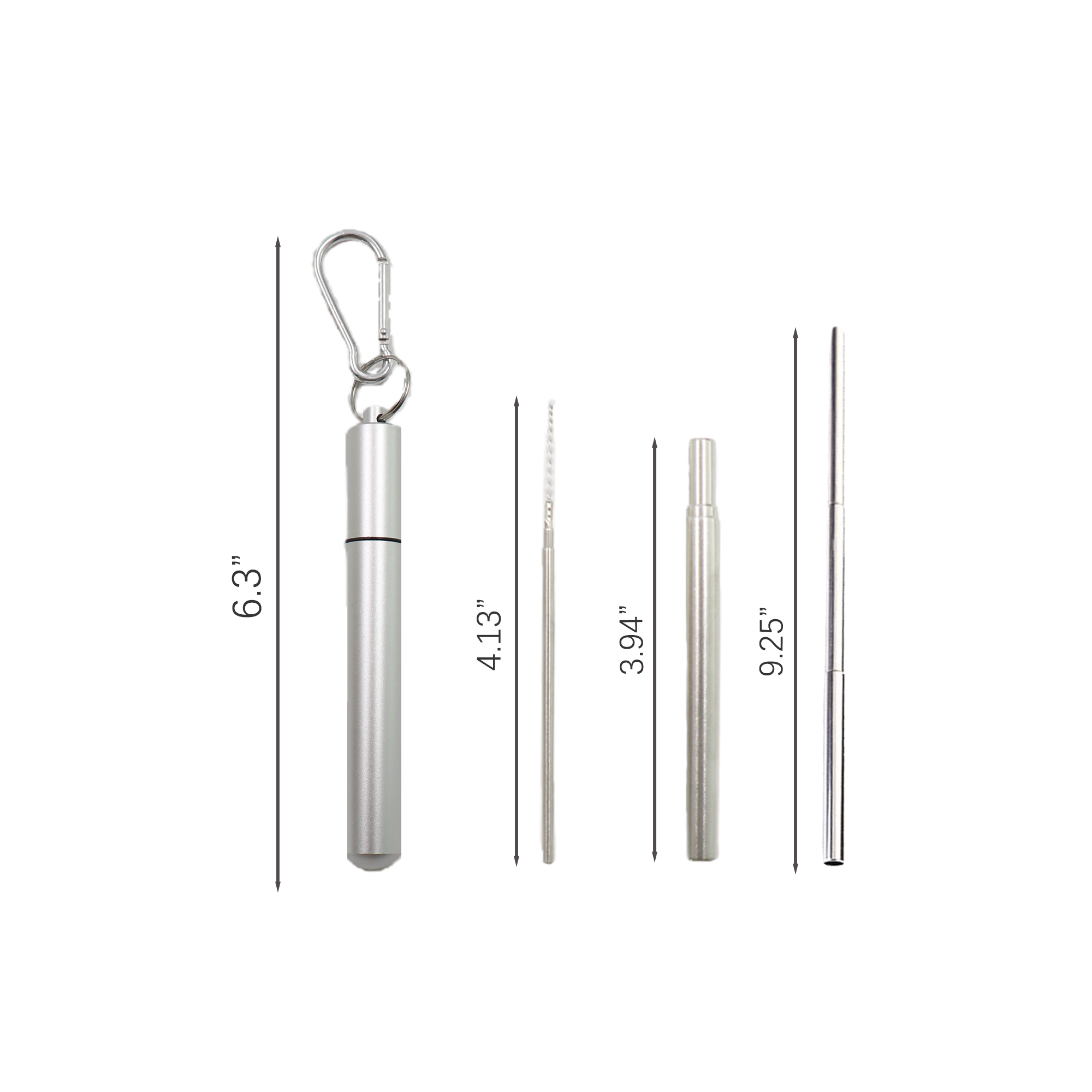 Telescopic Straw With Aluminum Case 3