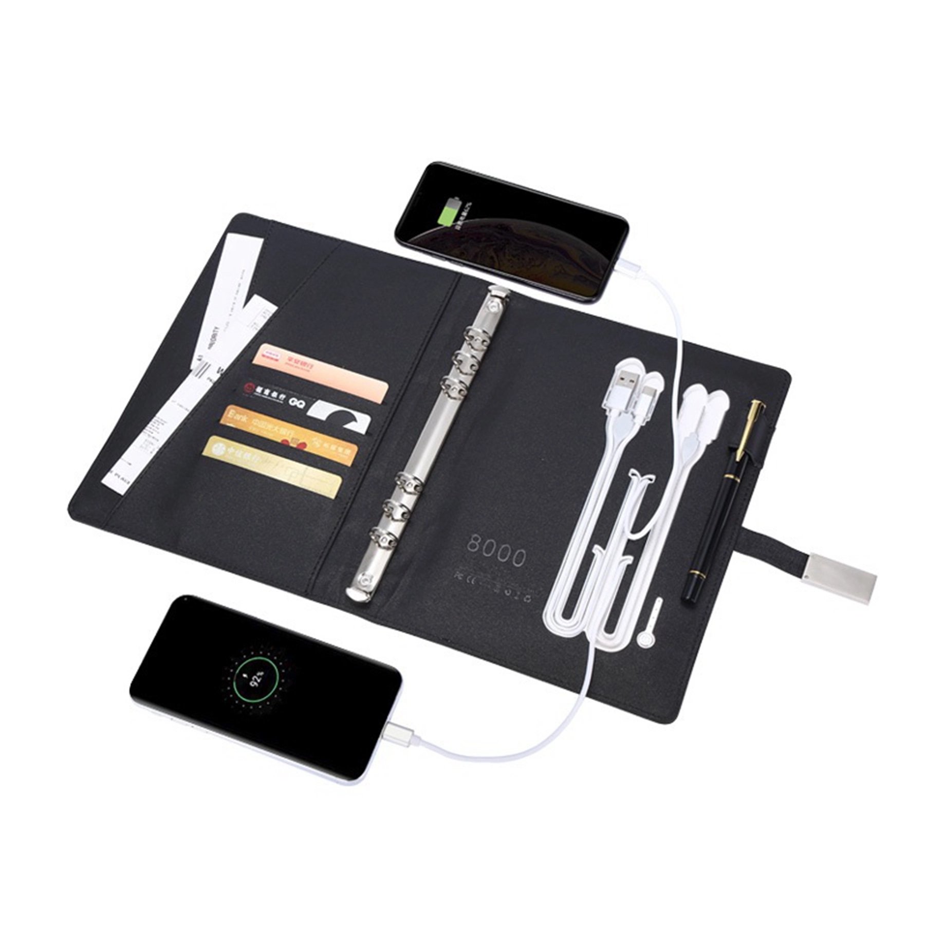A5 Notepad with 8000 mAh Power Bank & 8GB Flash Drive 9