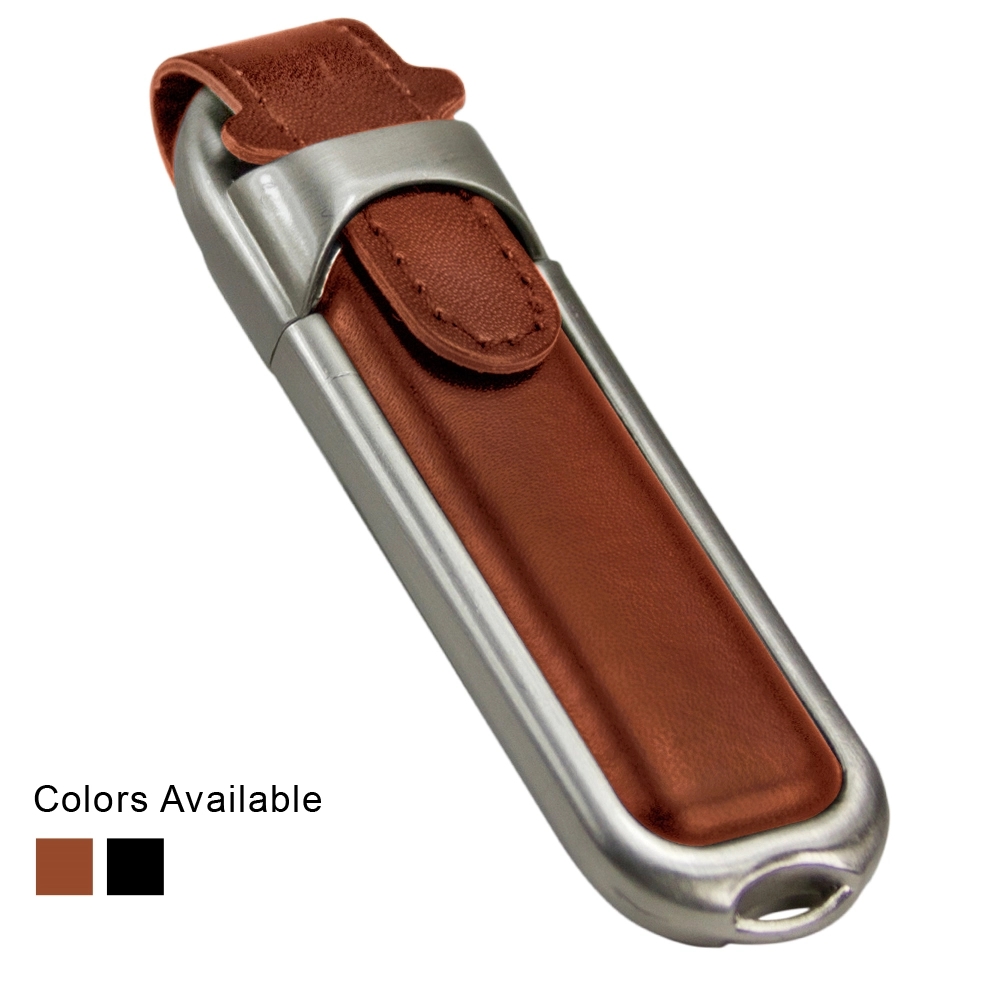 Leather Flip USB Flash Drive 2.0