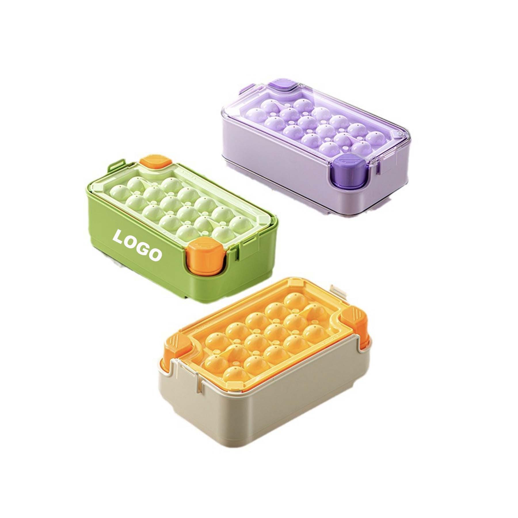 Ice Cube Tray with Lid and Bin