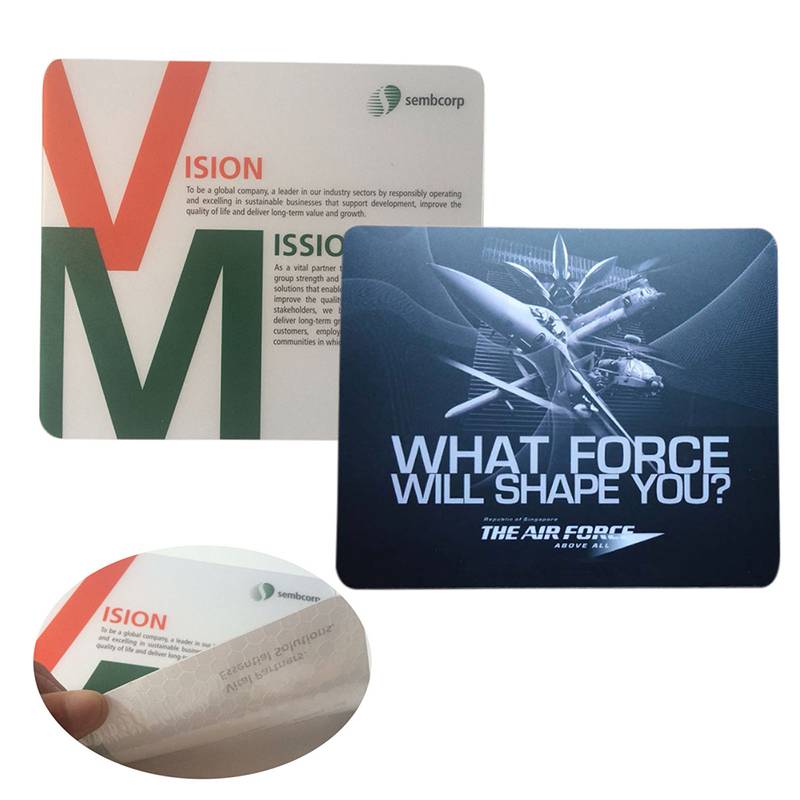 Full Color PVC Removable Glue Mouse Pads 1