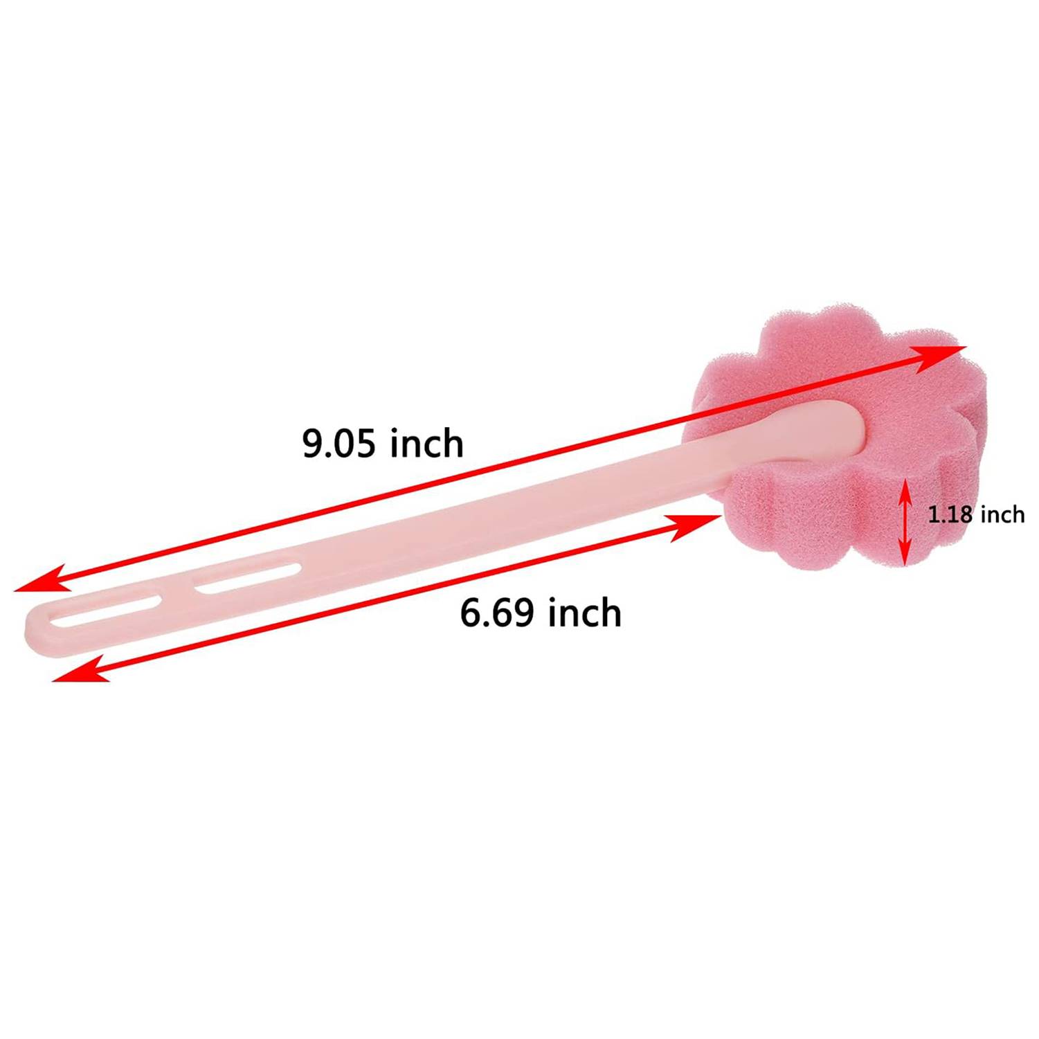 Hanging Flower-Shaped Long-Handle Sponge Cup Brush 2