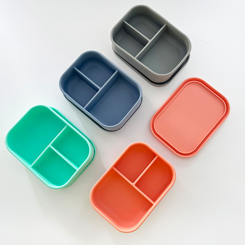 3-Section Silicone Bento Lunch Box 5