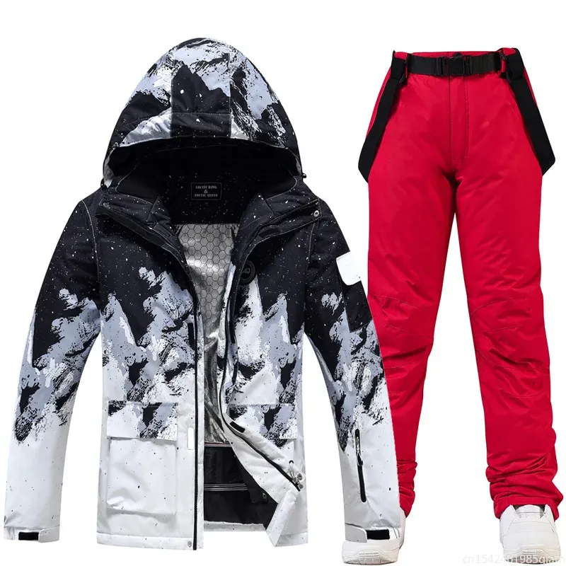 Winter Waterproof Snowboarding Suit Set 5