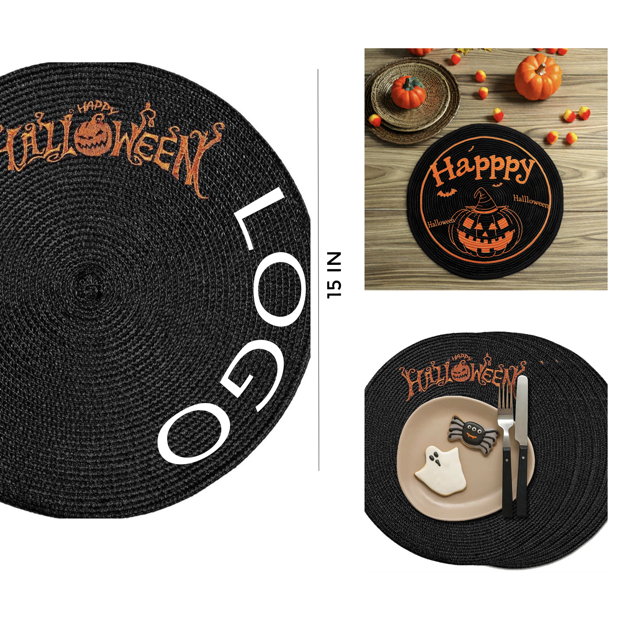 MOQ 50 PCS Spooky Halloween Table Mat 1