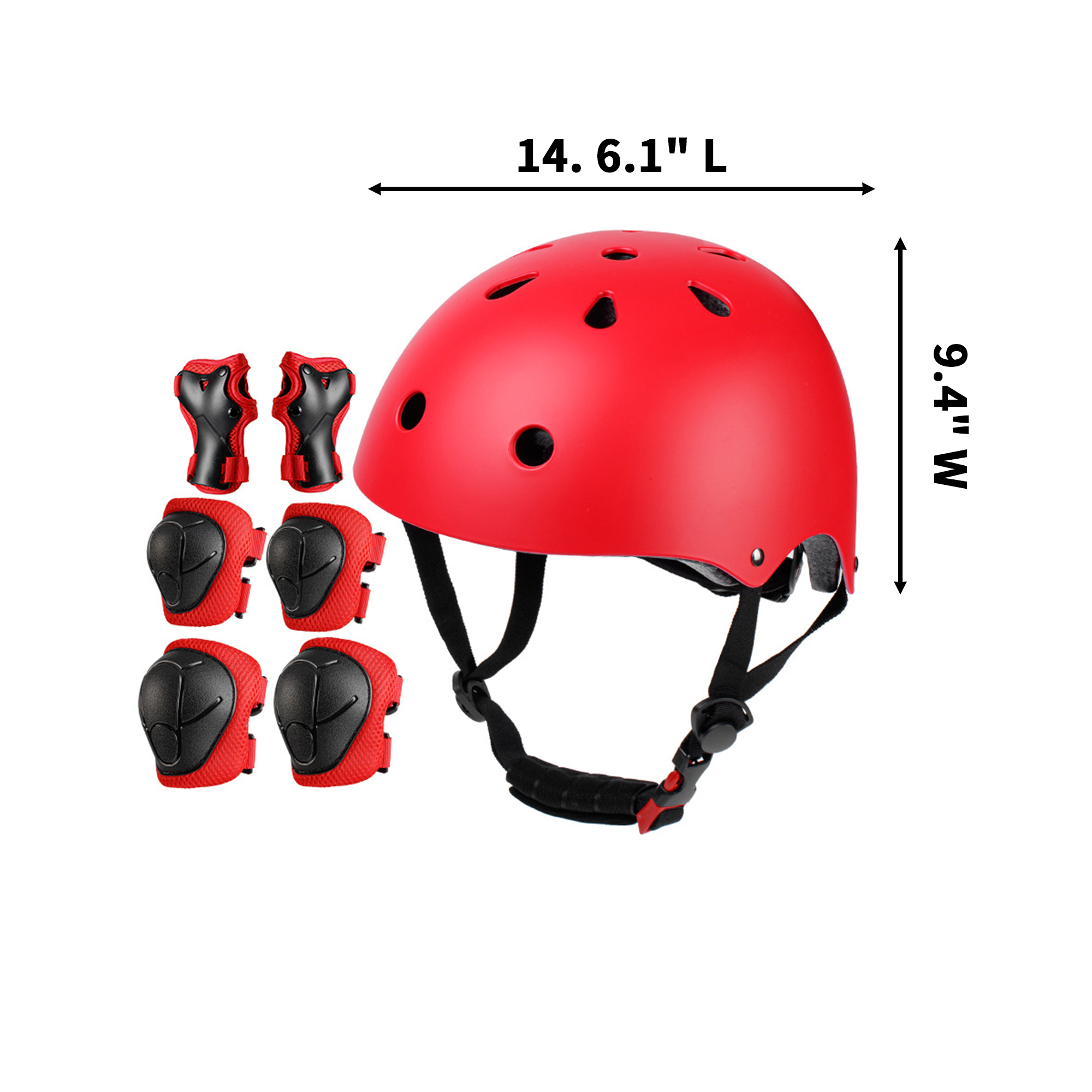 ABS EPS Ventilated Cycling Helmet With Dial Fit 6.1" Length X 9.4" Width 3