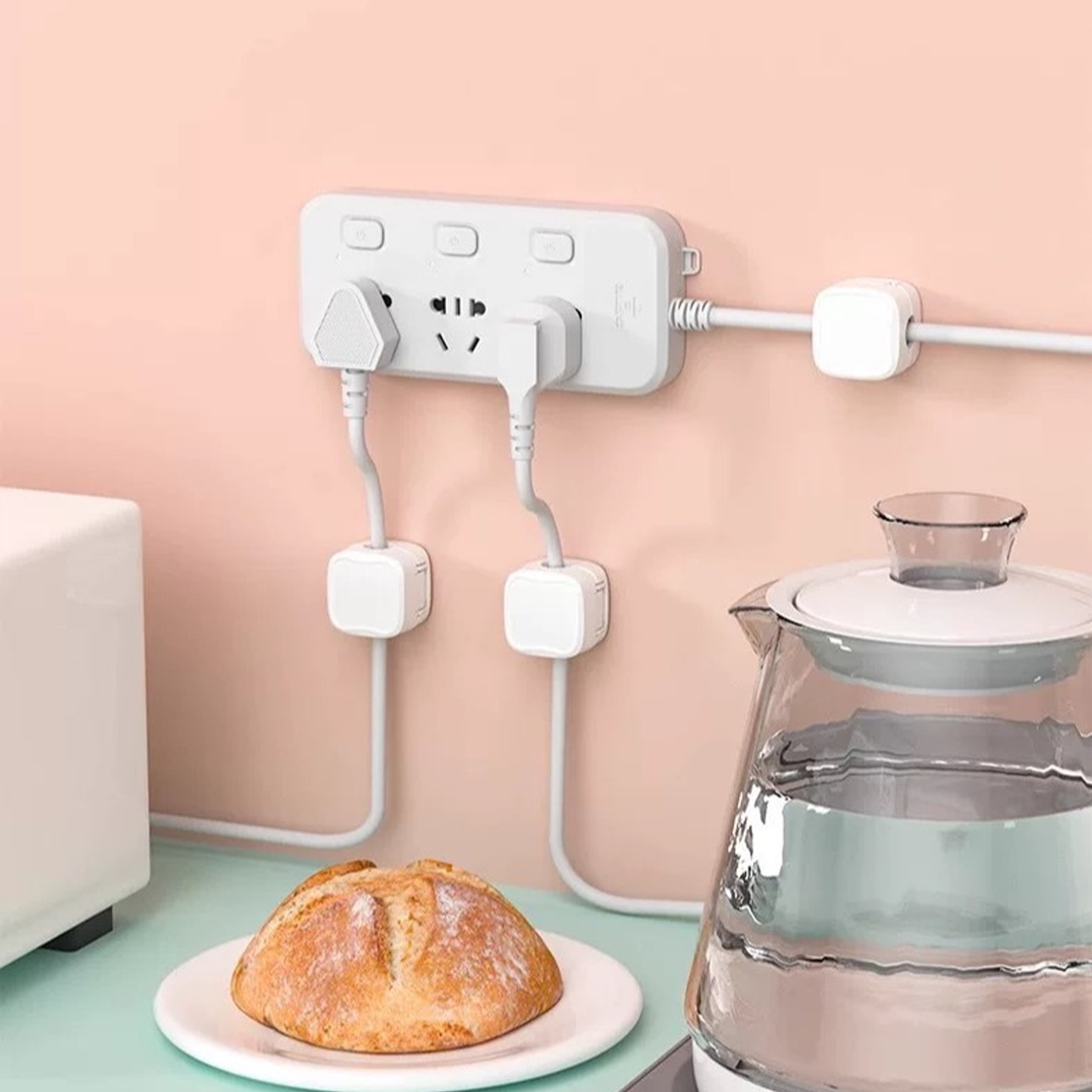 Magnetic Desktop Cable Organizer Charging Cable Clip 2