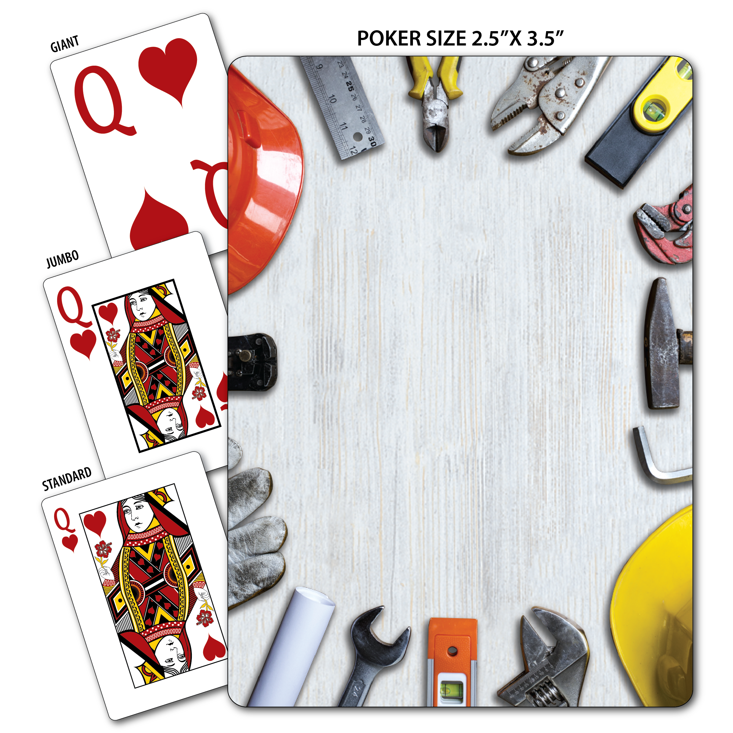 Construction Theme Poker Size Playing Cards 3