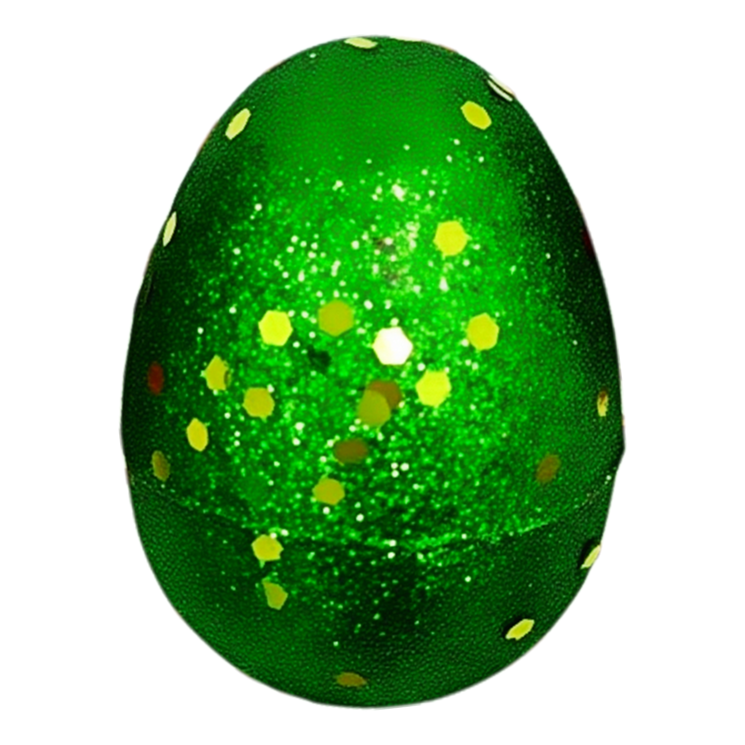 Glittered Fillable Plastic Easter Eggs 11