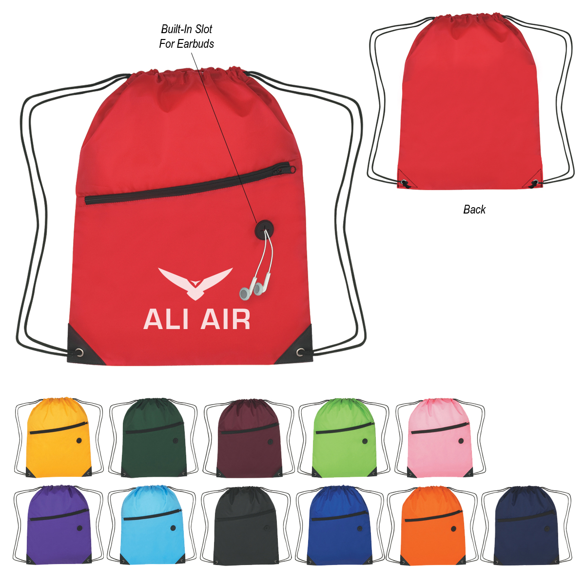 Hit Recycled Sports Pack With Front Zipper 11