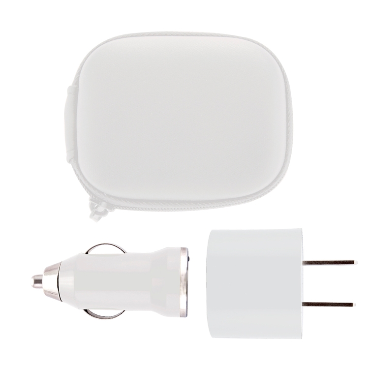 Wall/Car USB Charging Set with Case/ travel set(Close out) 5