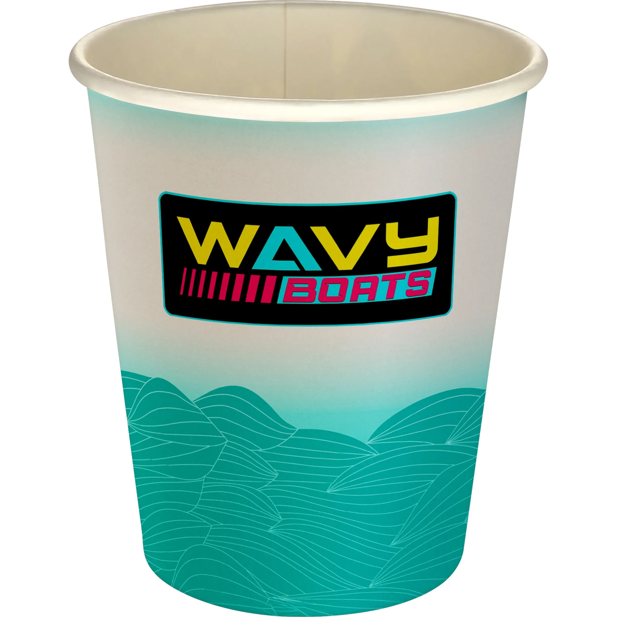 5 oz Full Color Turbulent Waves Paper Cup 21