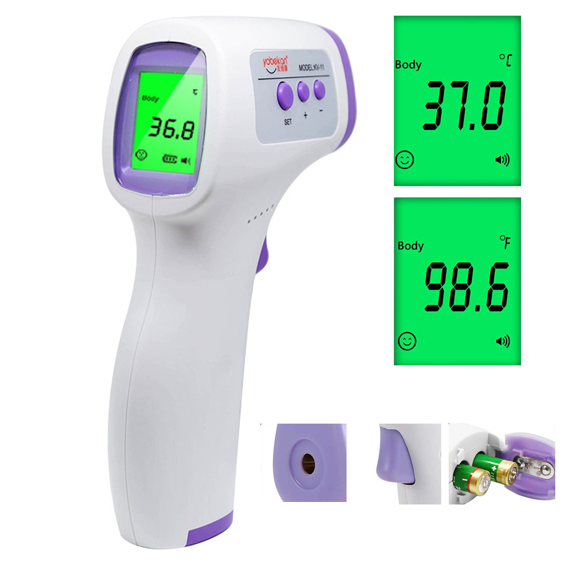 Non Contact Infrared Forehead Digital Thermometer 1