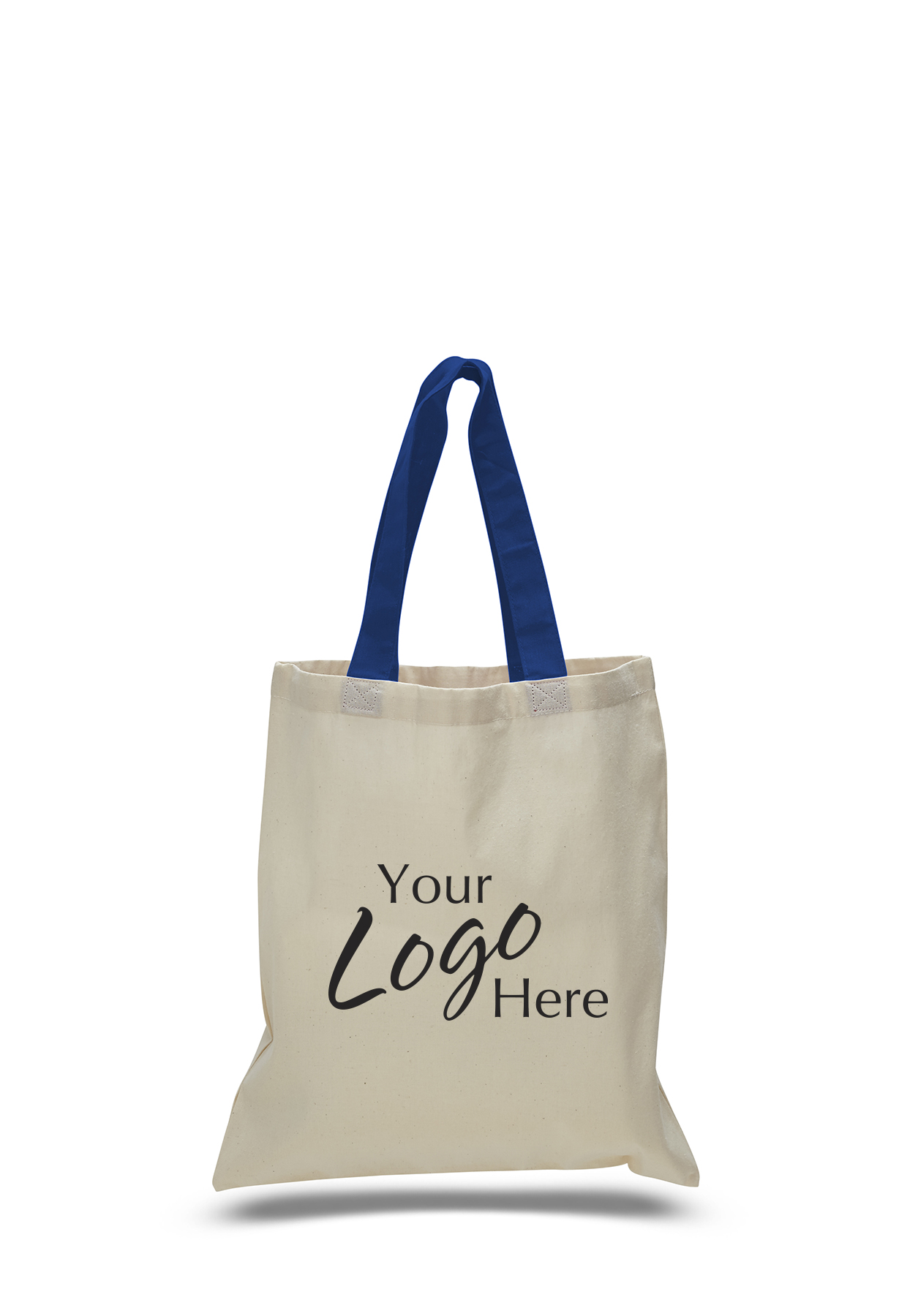 Economical Tote 15" W x 16" H Natural Bag, custom tote bag with logo imprint 14