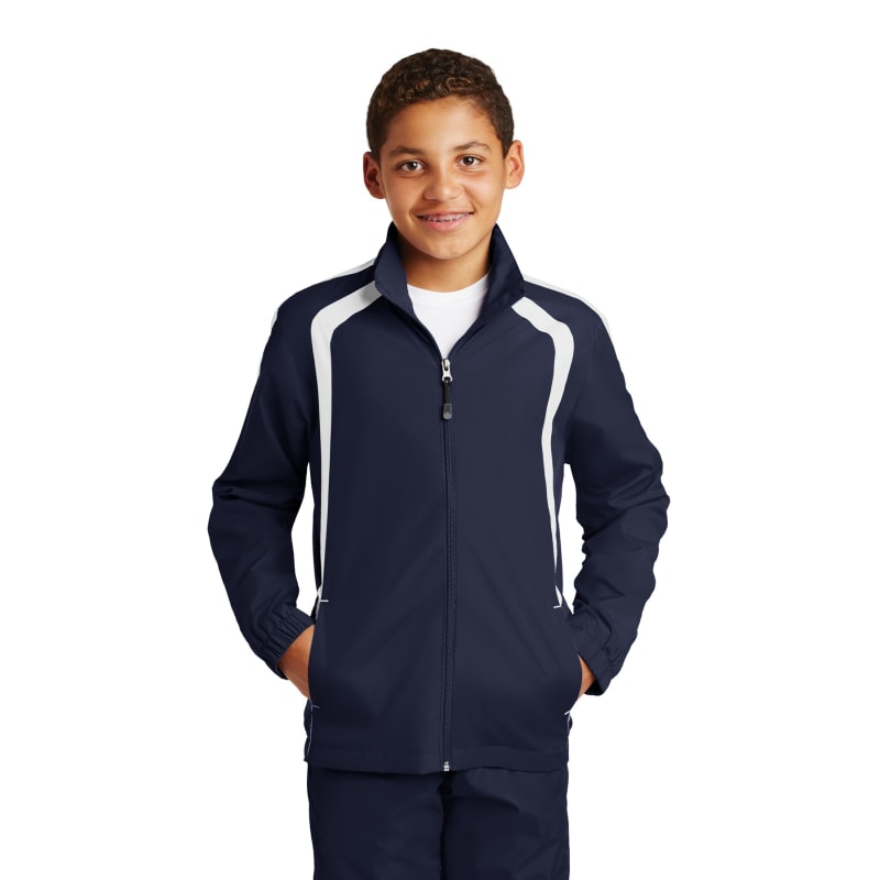 Sport-Tek Youth Colorblock Raglan Jacket. 7