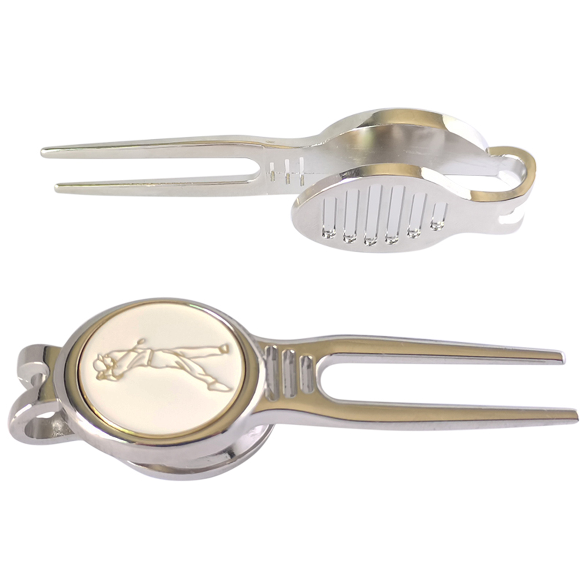 Die Struck Golf Divot Repair Tool with Ball Marker 2