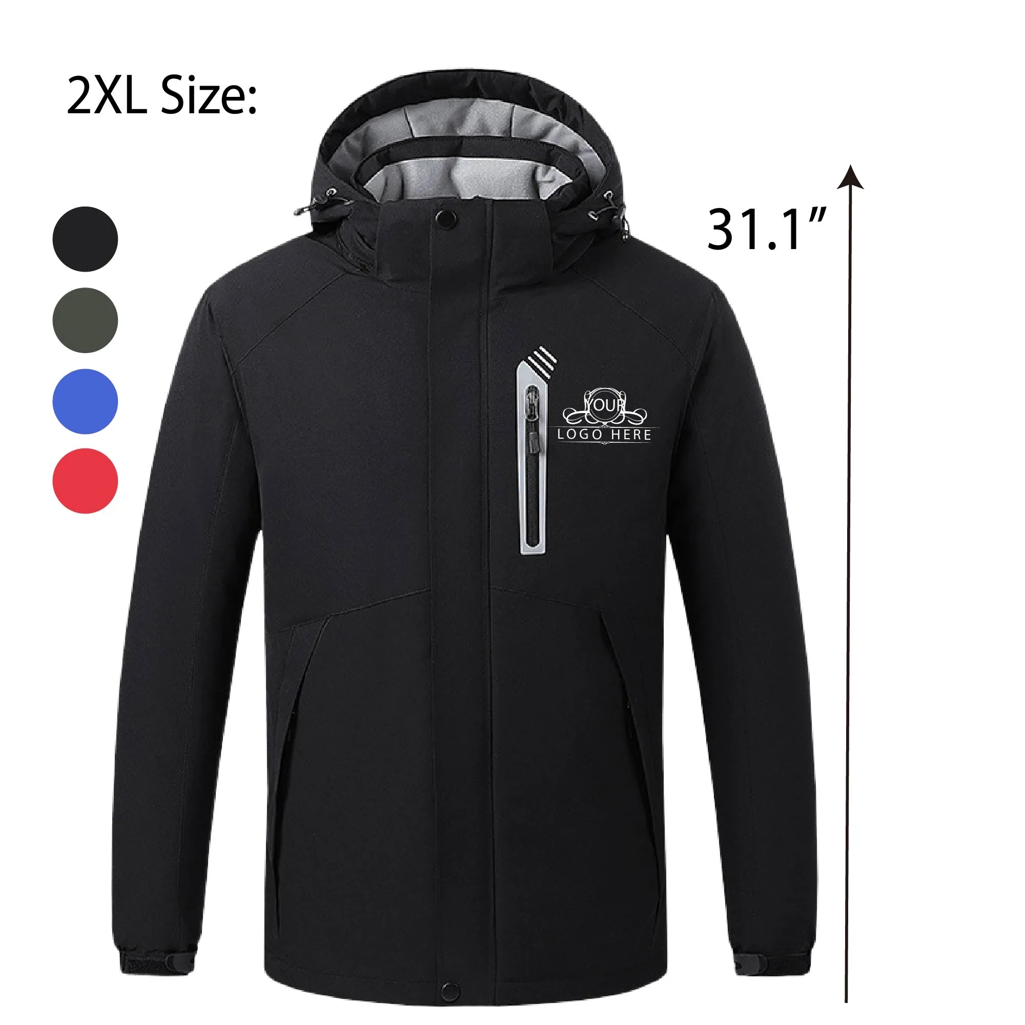 Heated Jacket Hoodie With Long Sleeve 2