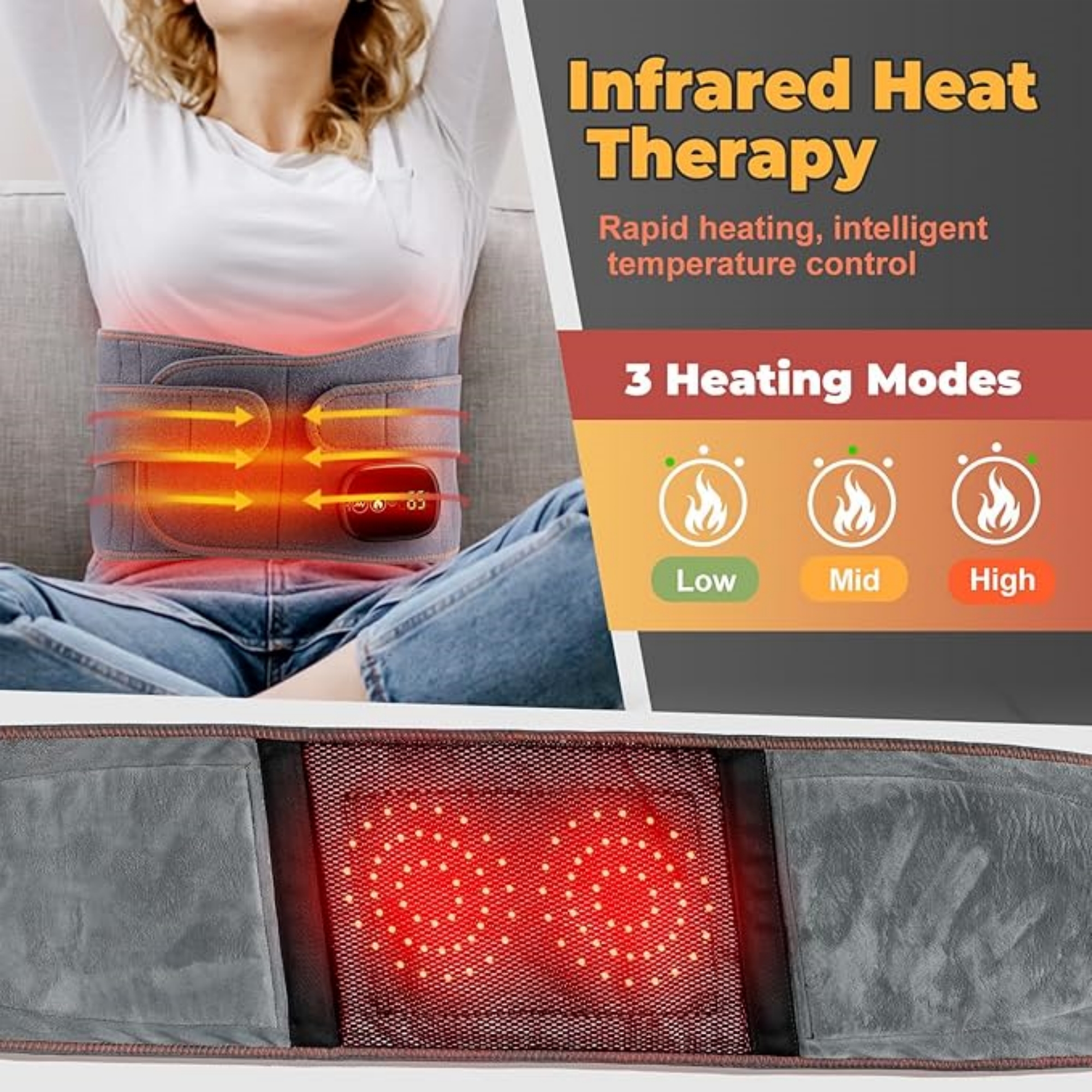 Rechargeable Heated Waist Belt 1