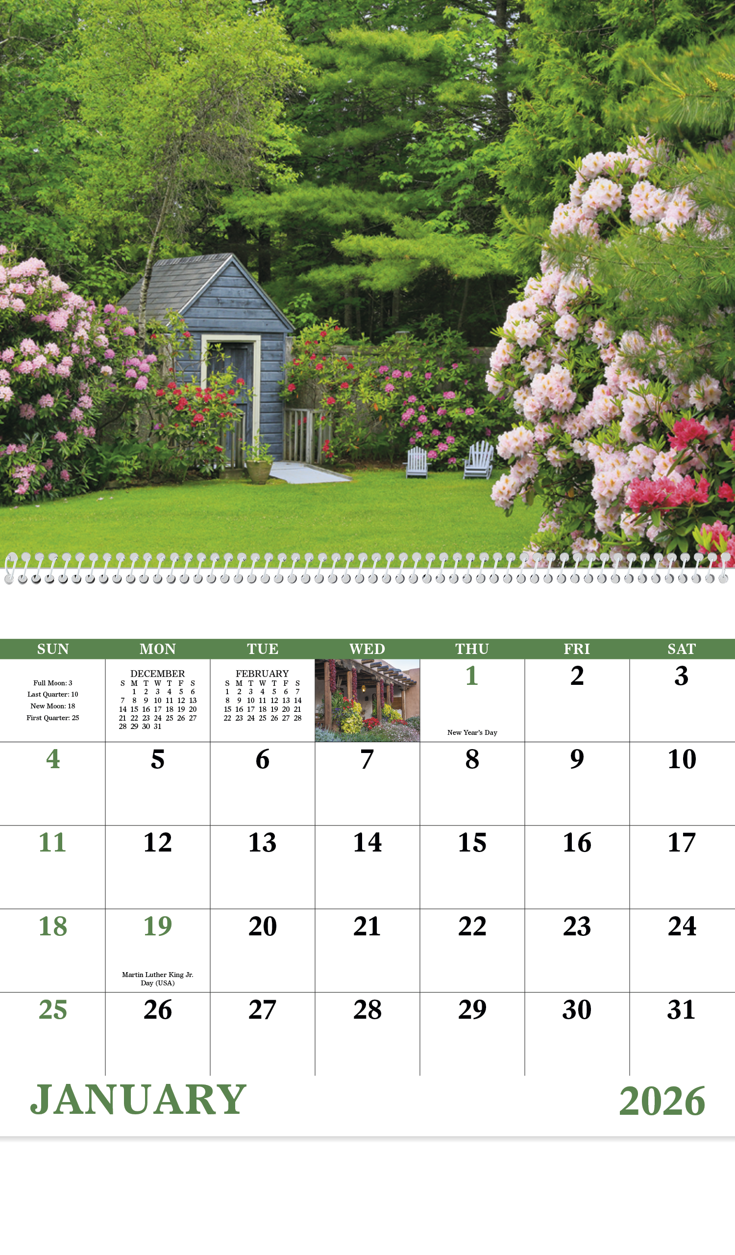 Good Value™ Garden Walk - Spiral Calendar 17