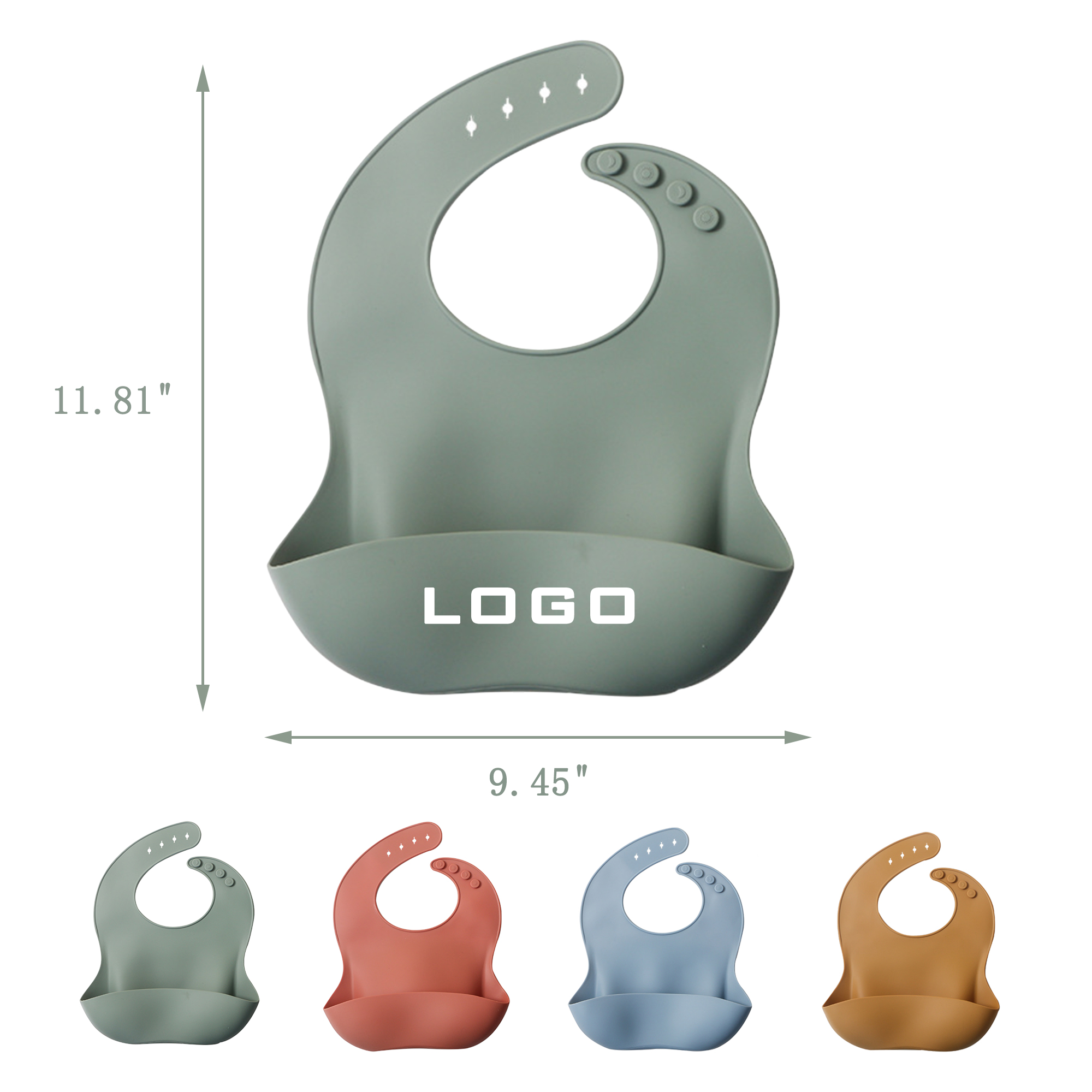 Silicone Baby Drool Bib 2
