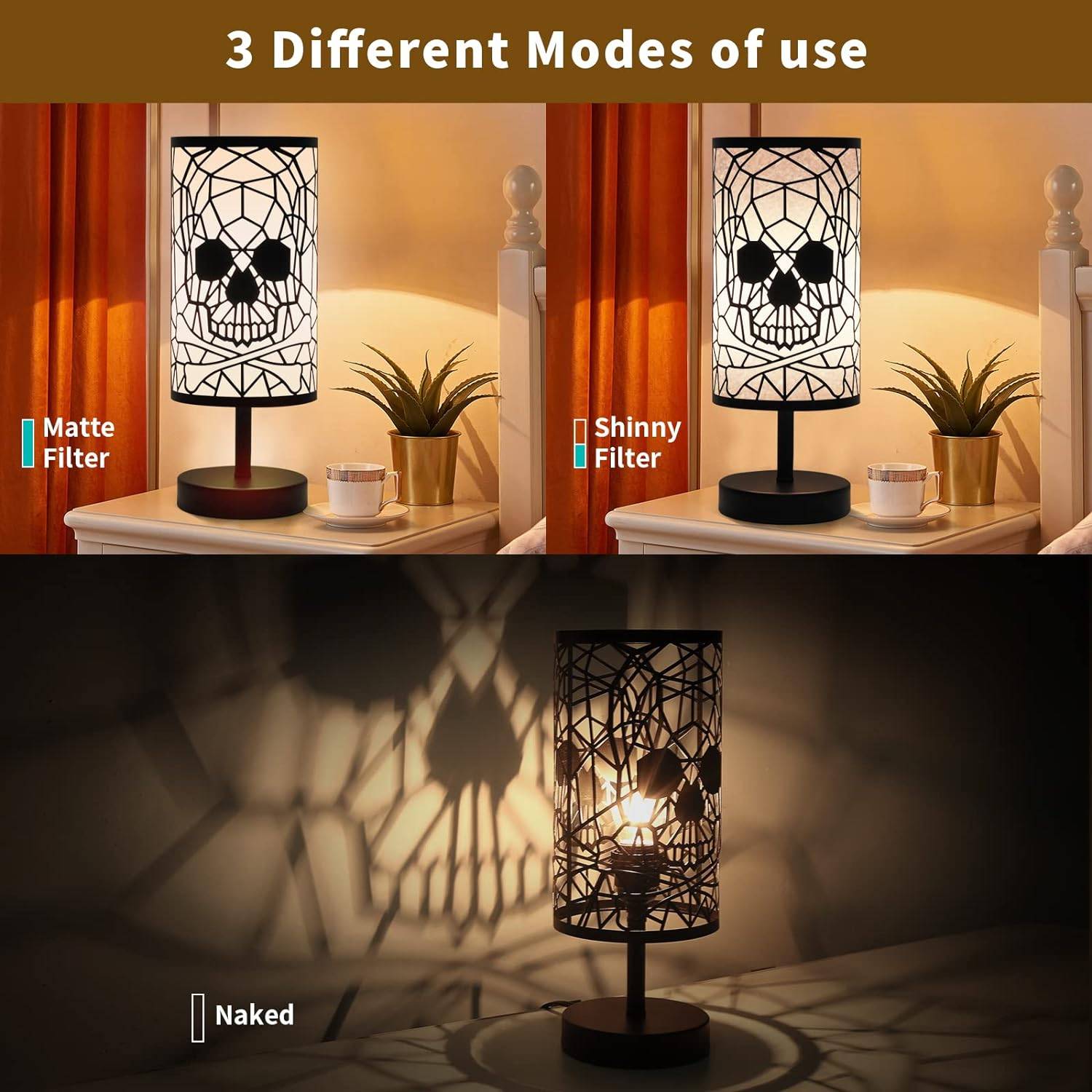 Halloween Skull Table Lamp 3